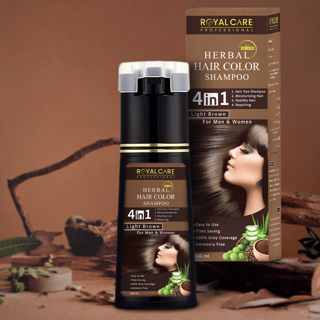 4 IN 1 Hair Coloring Shampoo – Natural Black
