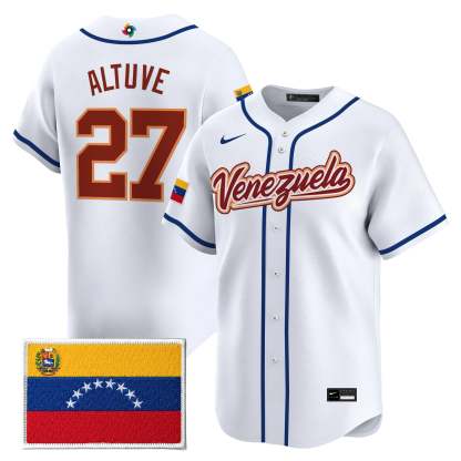Men's Team Venezuela World Baseball Classic All Stitched Jersey