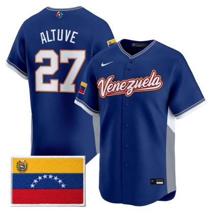 Men's Team Venezuela World Baseball Classic All Stitched Jersey