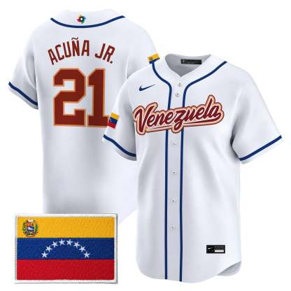 Men's Team Venezuela World Baseball Classic All Stitched Jersey
