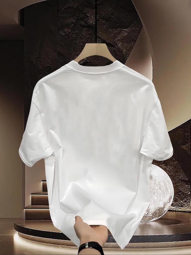 Letter Pattern Printed Fashionable Women'S T-Shirt - Comfortable And Easy Round Neck Suitable for Spring And Summer, Elegant And Casual Top, Pure Top, Elegant Party Must-Have for Summer