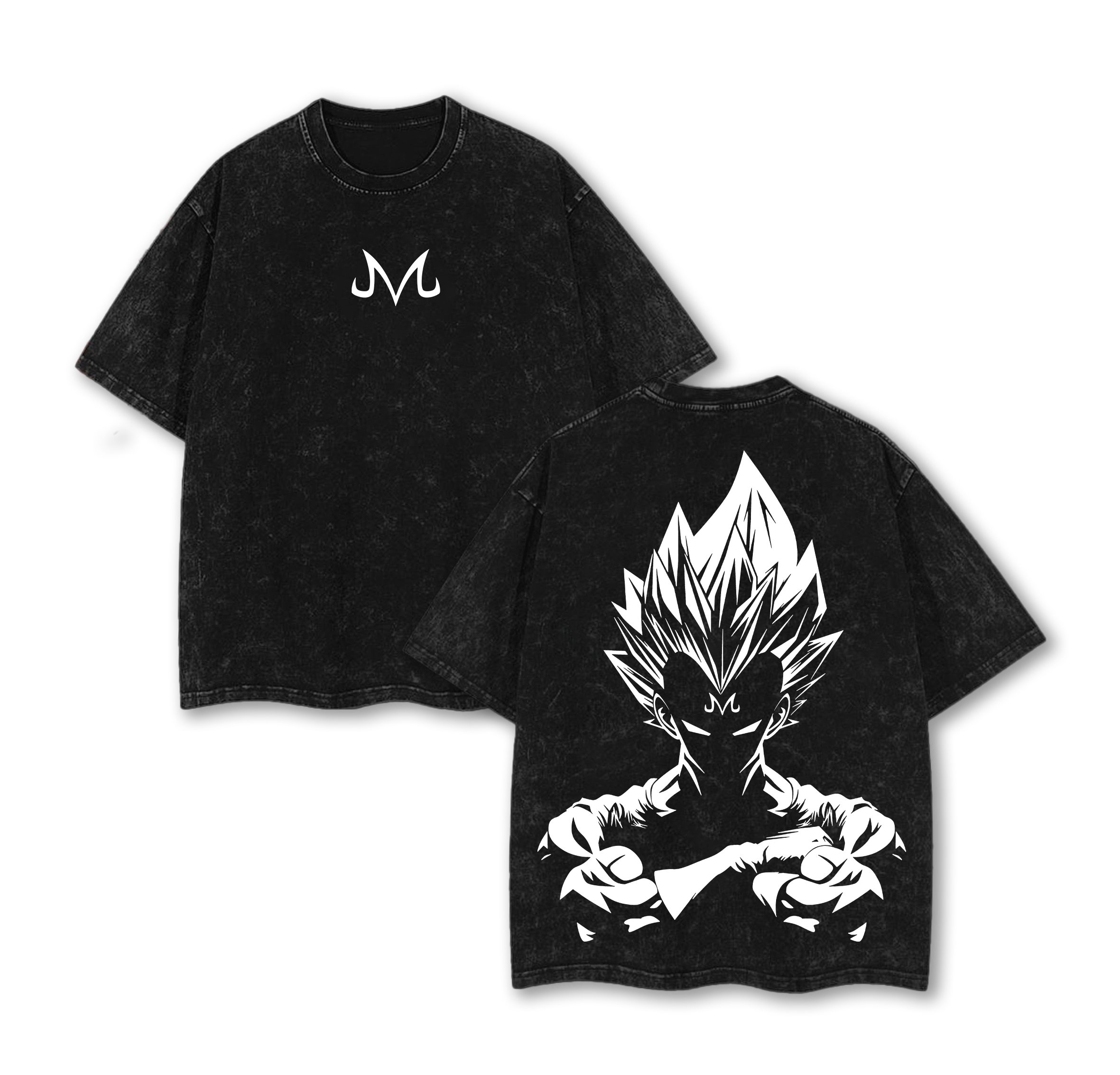Retro Vintage Limited MAJIN VEGETA M - Dragon Ball Anime Washed Tee