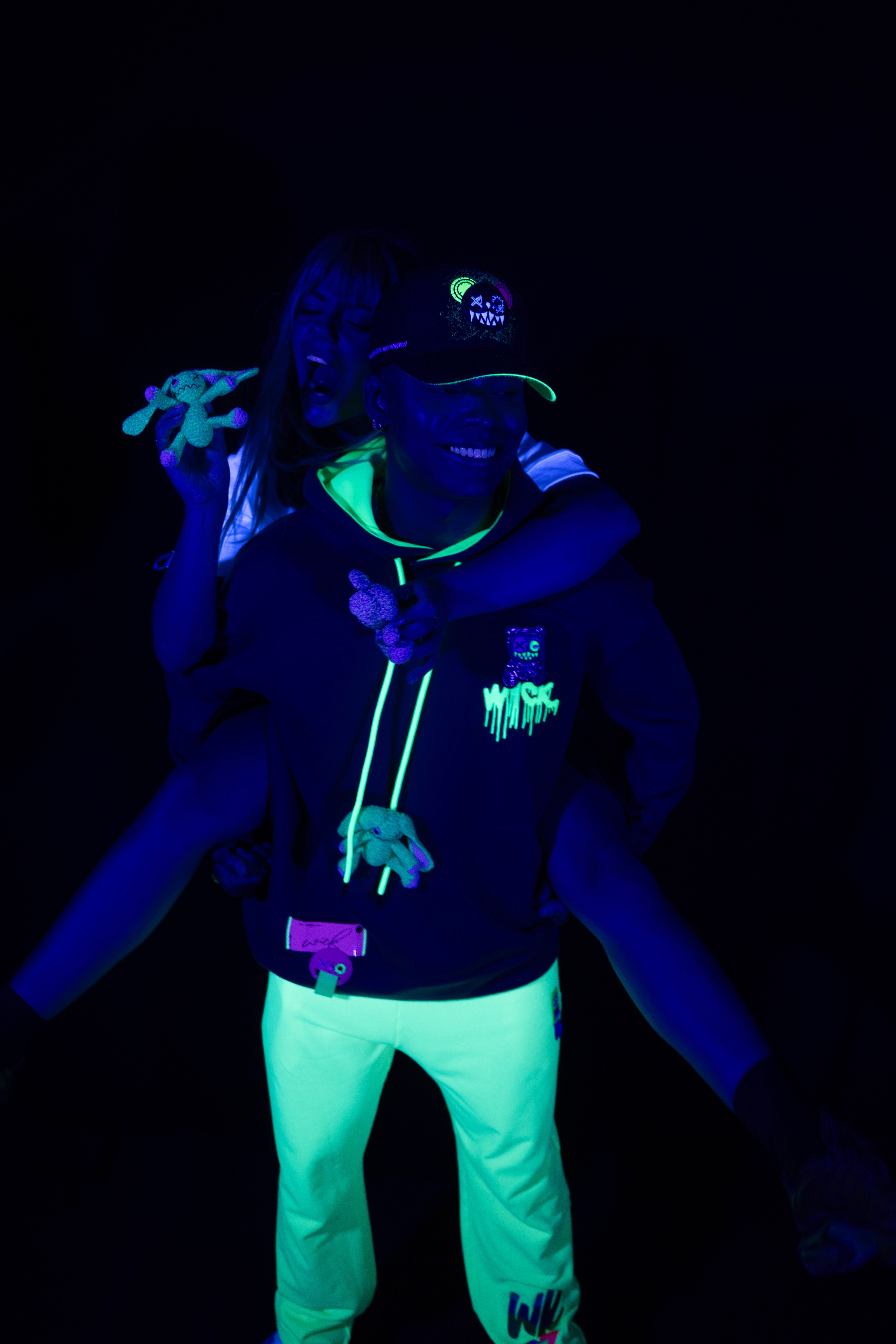 NEON YELLOW SWEATPANTS!