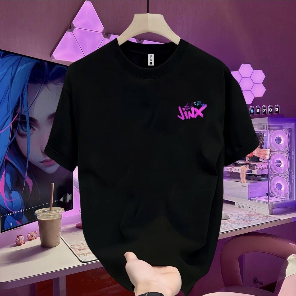 2026 new personalized graffiti high street printedT-shirt, women's large size short sleeve, loose,suitable for all seasons, couple style