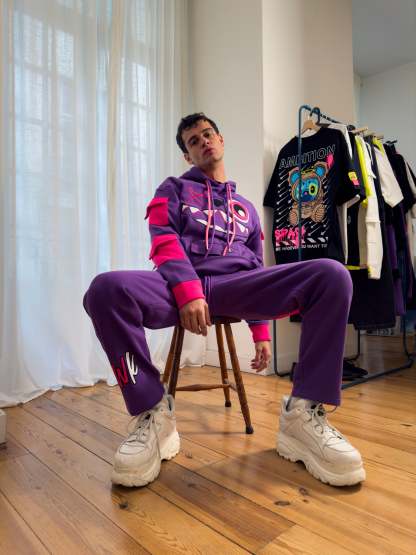 PURPLE & PINK HOODIE!