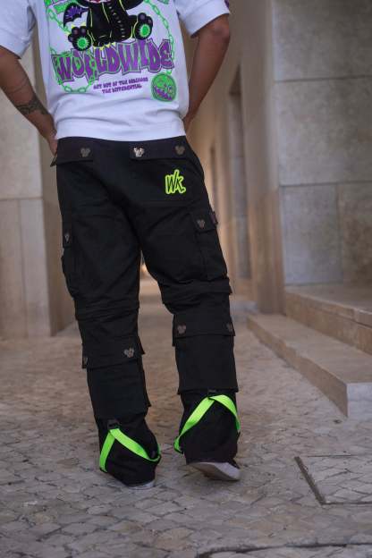 CARGO NR PANTS BLACK & YELLOW