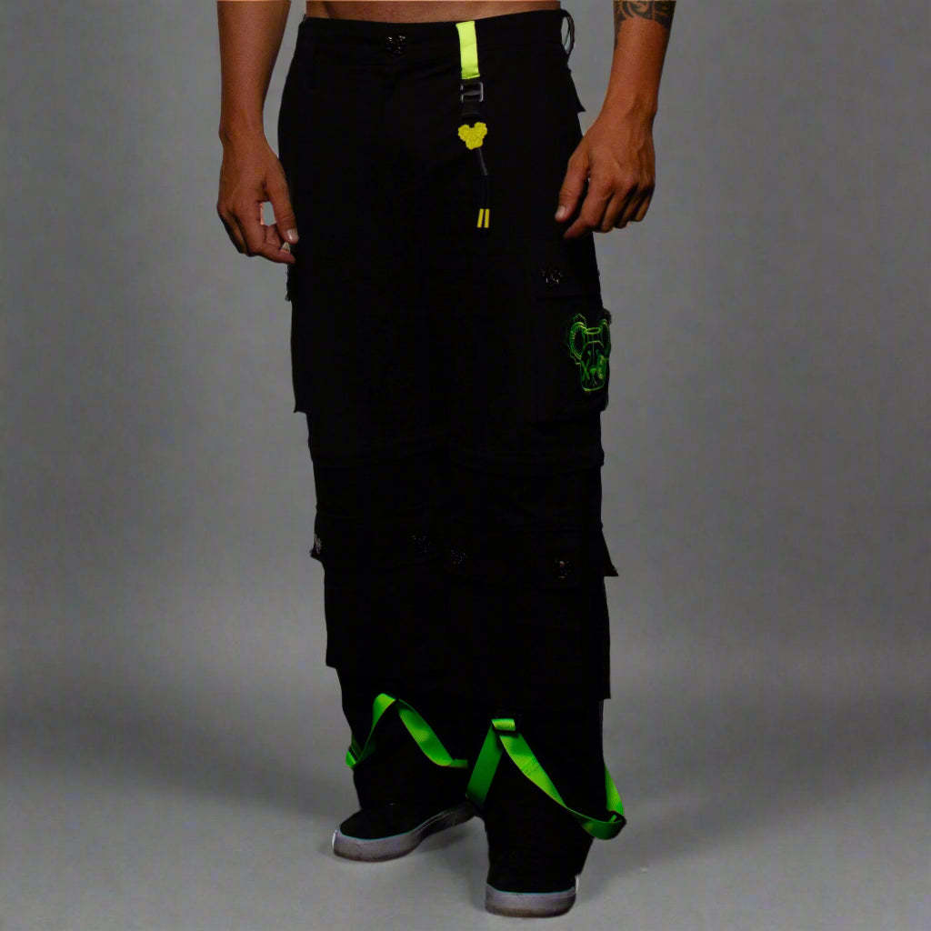 CARGO NR PANTS BLACK & YELLOW