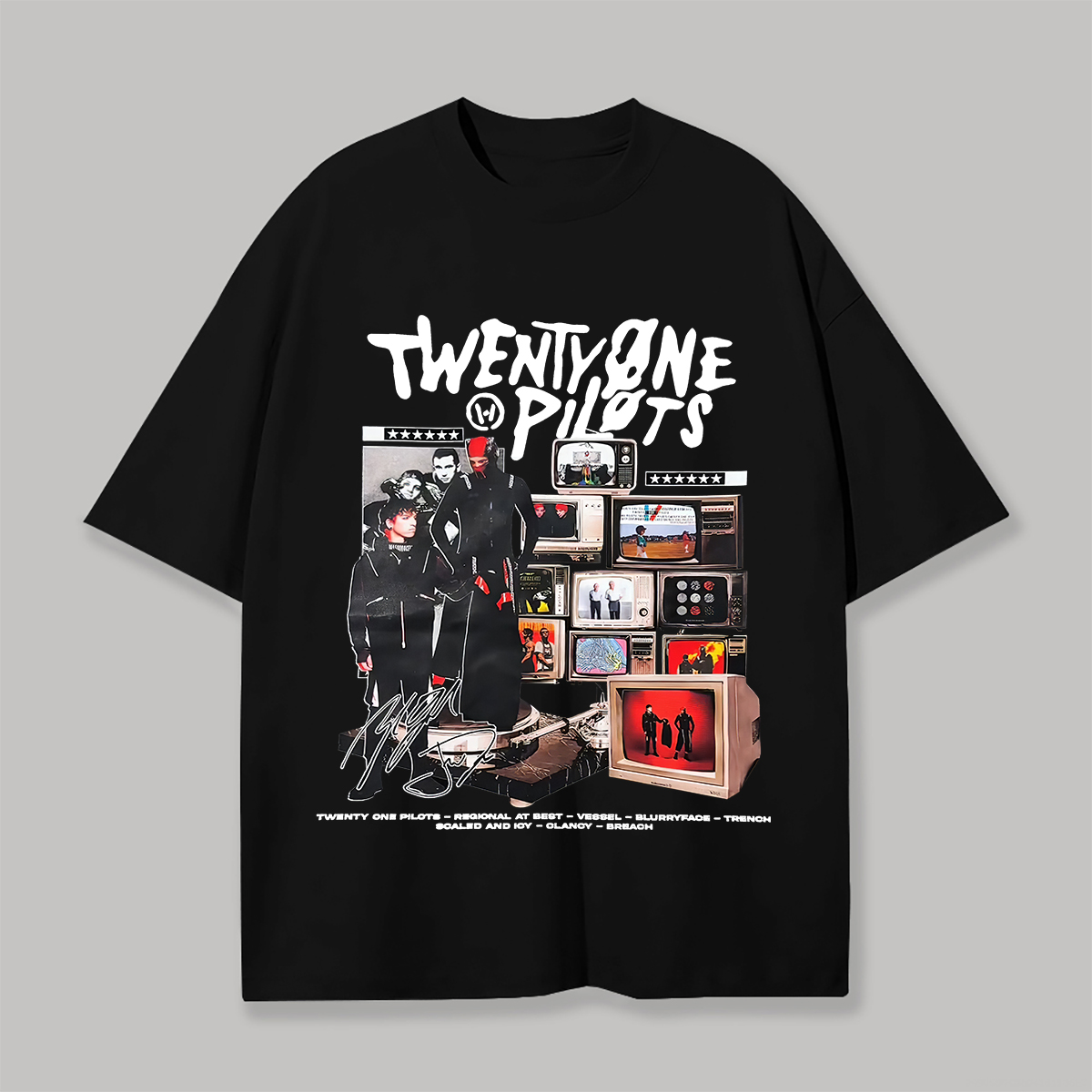 Twenty One Pilots Printed Unisex Oversized T-shirt