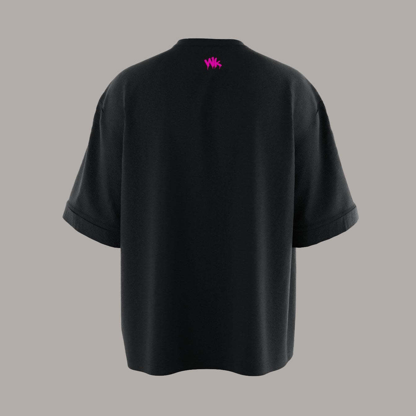 OVERSIZED BLACK BASIC NOTHING BASIC PINK T-SHIRT!