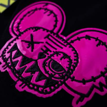 OVERSIZED BLACK BASIC NOTHING BASIC PINK T-SHIRT!