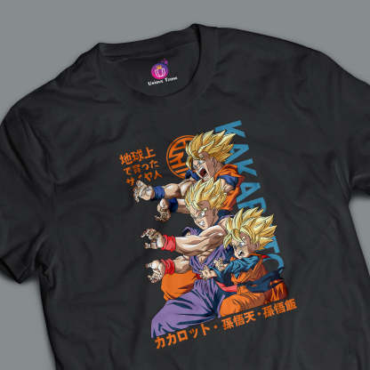 Kakarotto Son Goku Dragon Ball Z Anime Graphics Half Sleeve Round Neck Unisex Cotton Tshirt