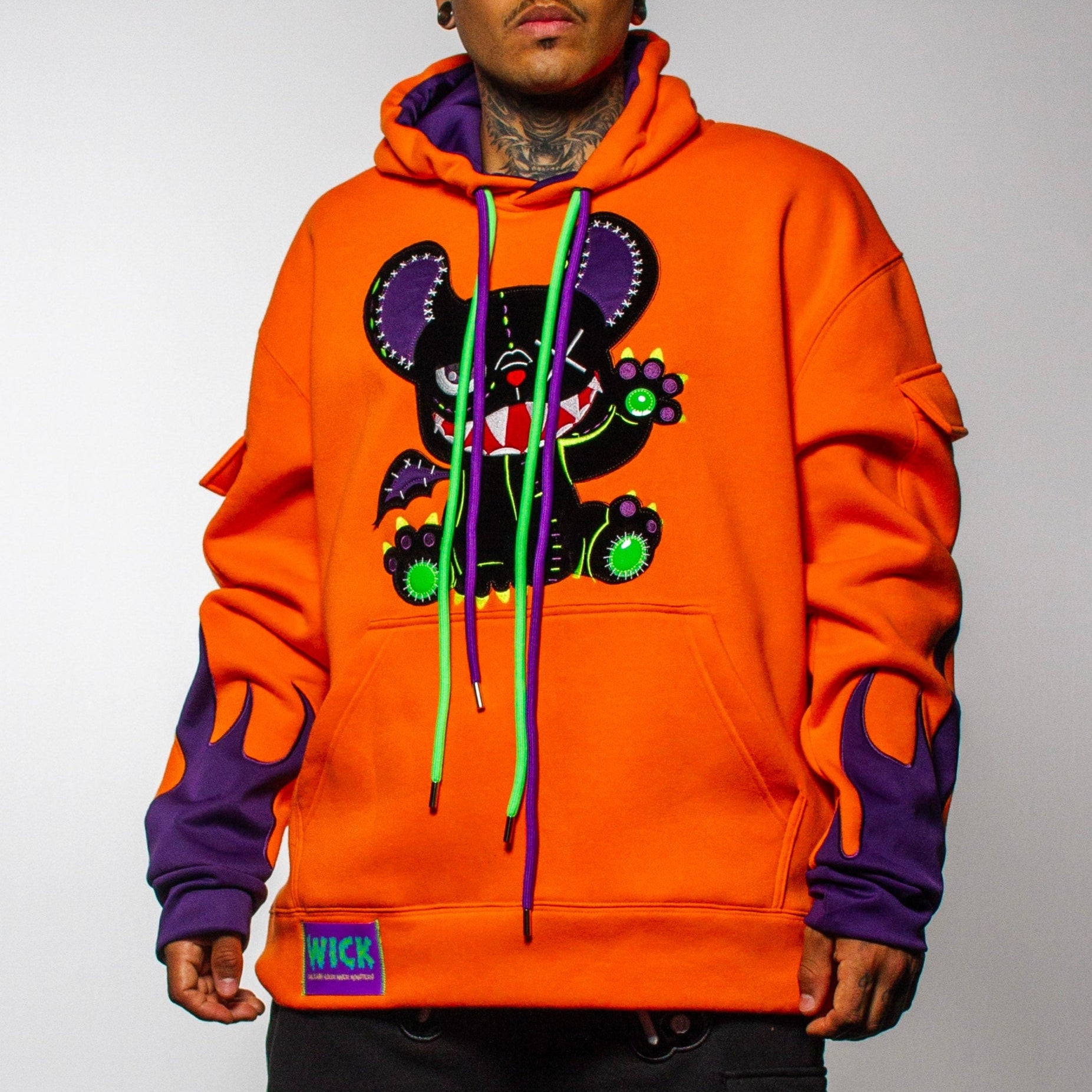 OVERSIZED HOODIE ORANGE FIRE