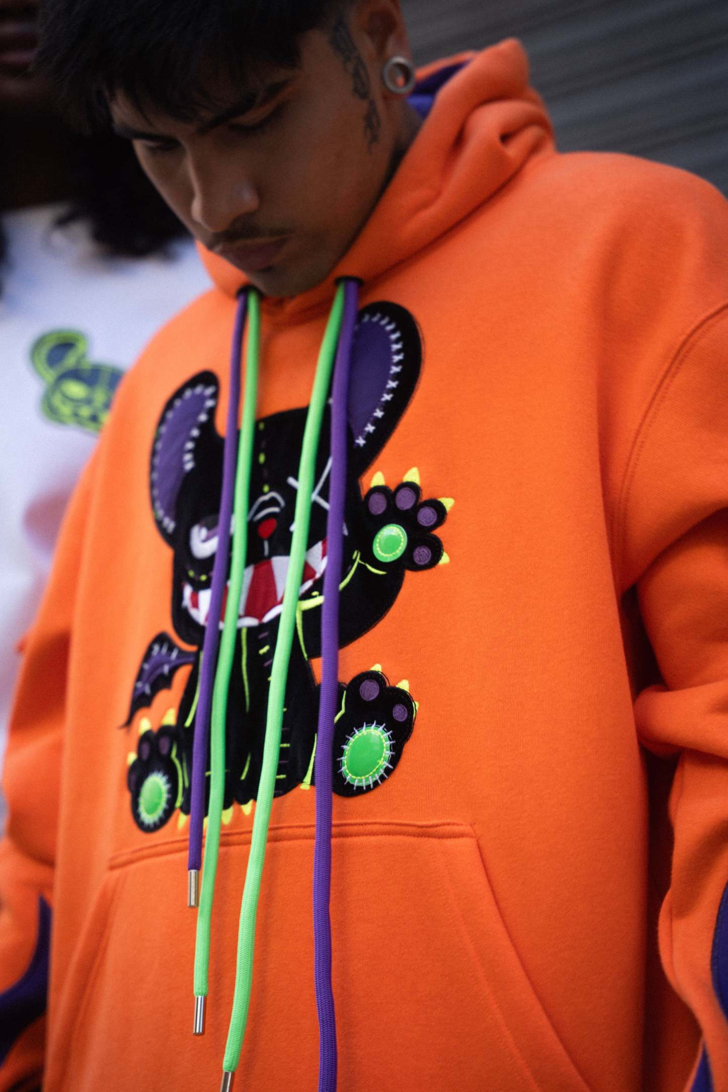 OVERSIZED HOODIE ORANGE FIRE