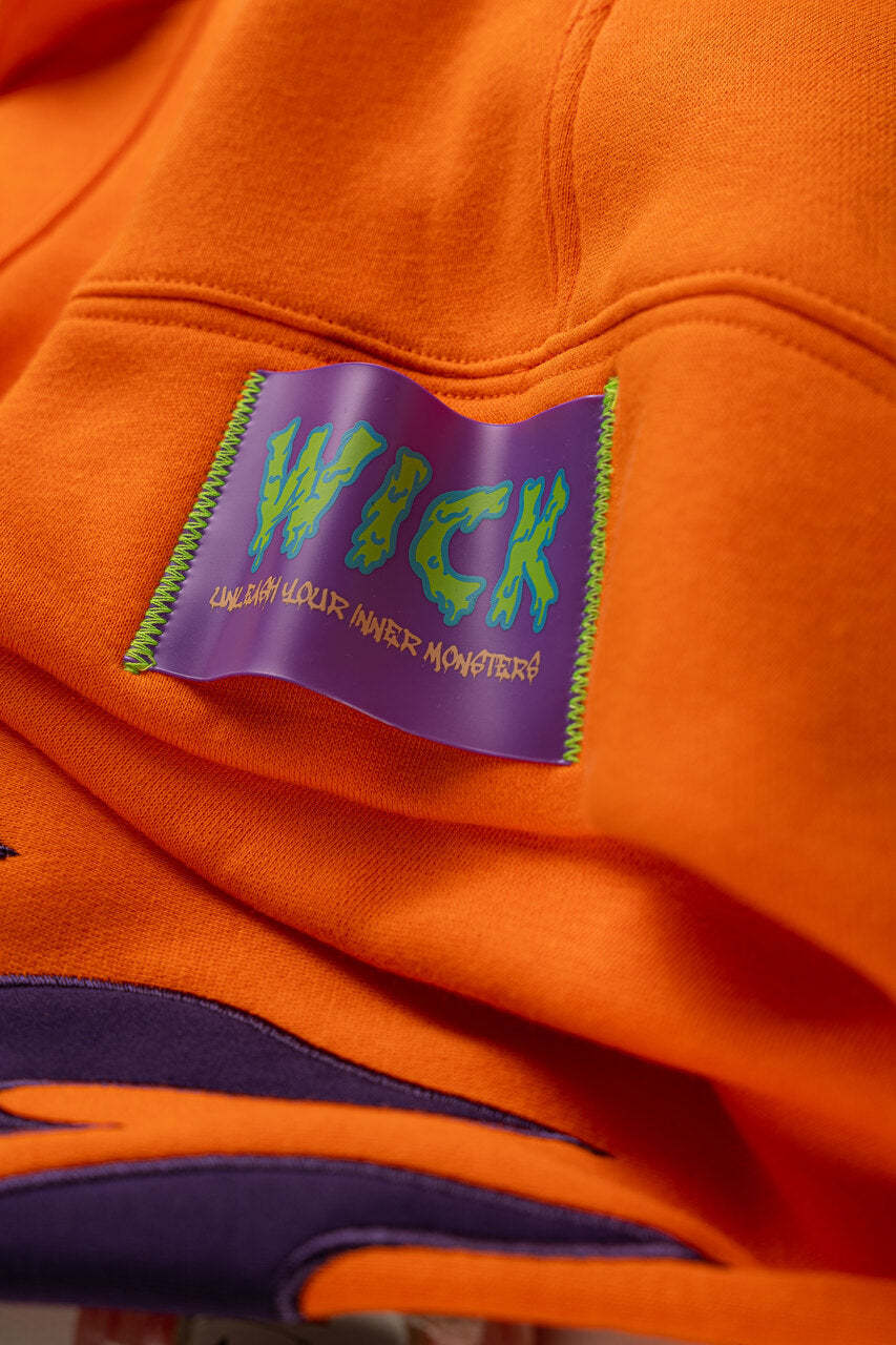 OVERSIZED HOODIE ORANGE FIRE