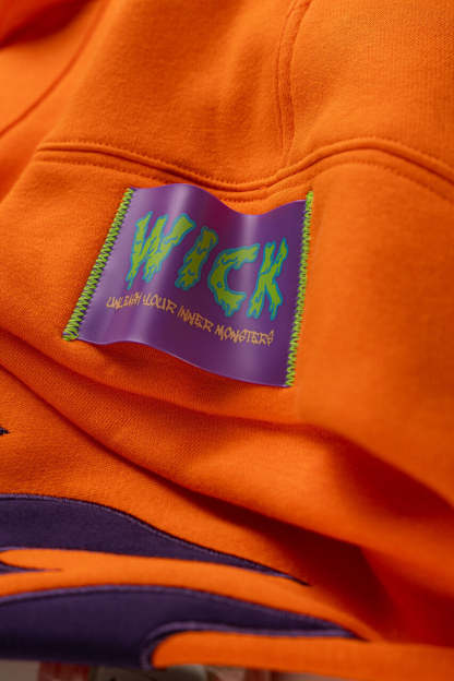 OVERSIZED HOODIE ORANGE FIRE