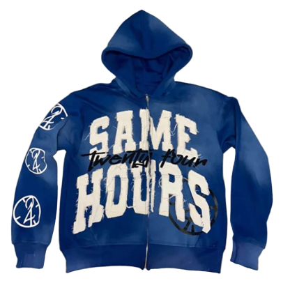 Retro Oversized Zip Hoodie