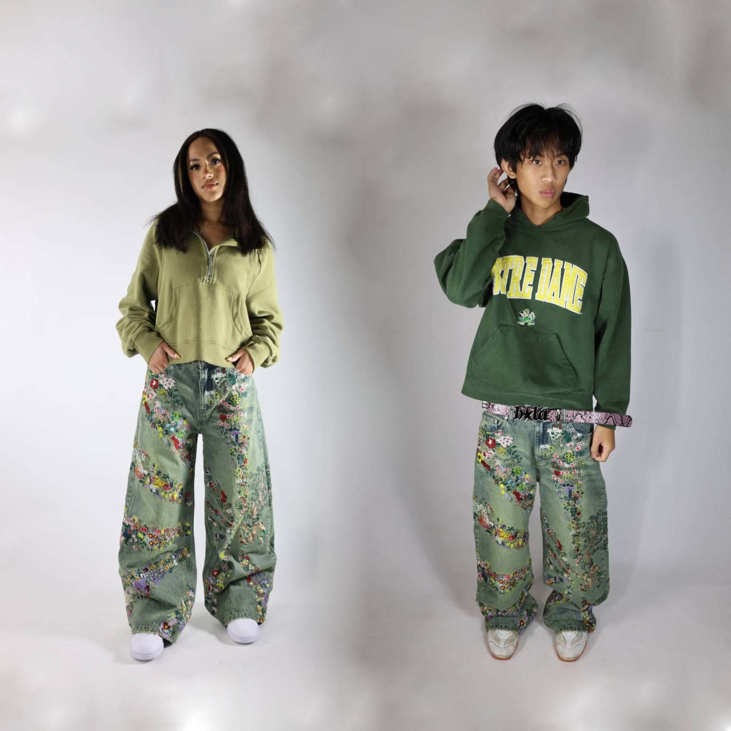 GUARDIAN OF EDEN EMBROIDERED DENIM