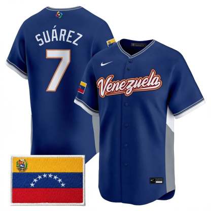 Men's Team Venezuela World Baseball Classic All Stitched Jersey