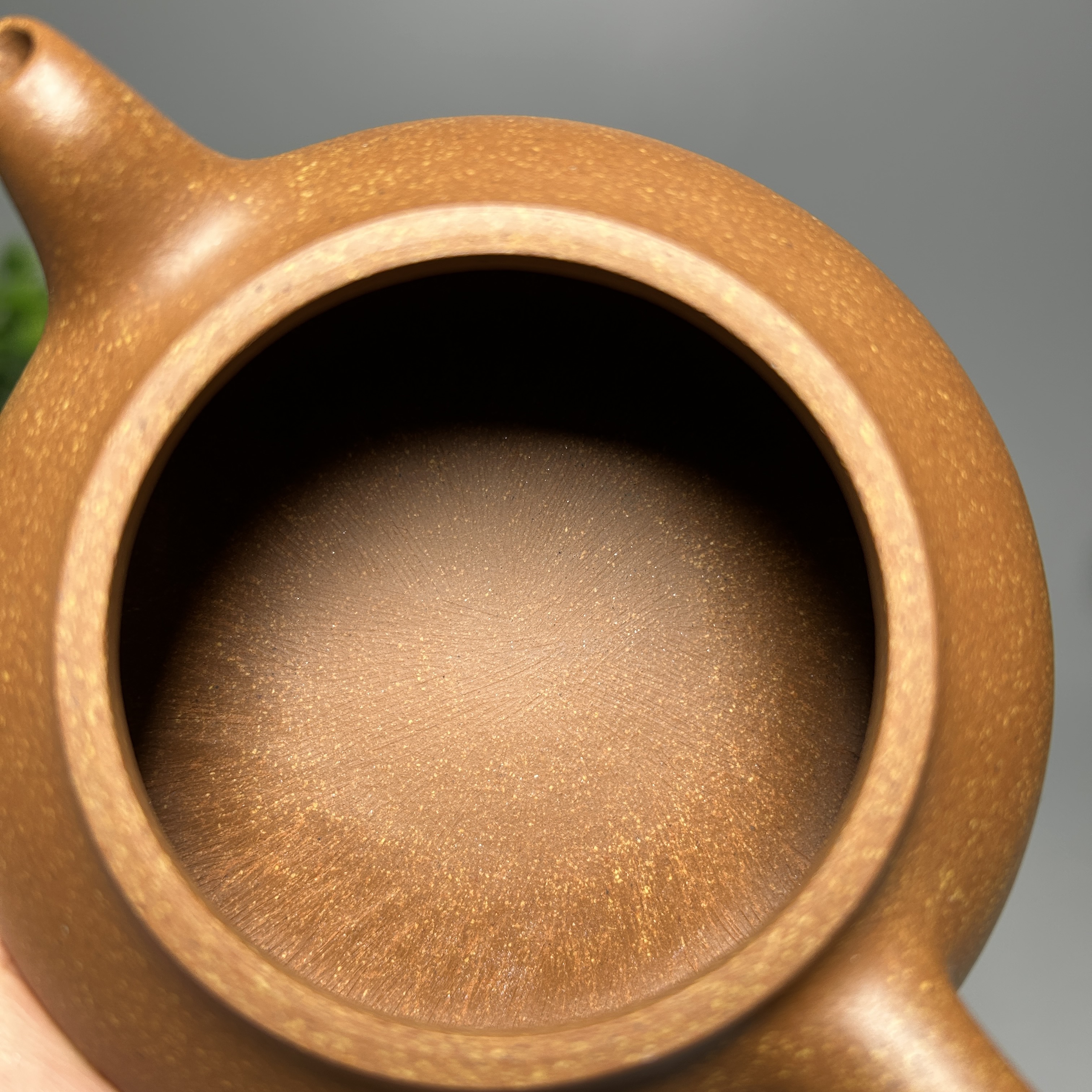 Short Pan Teapot - 200CC Huang Jiangpo Ni (Yellow Clay), Yixing Purple Clay Kung Fu Tea Pot