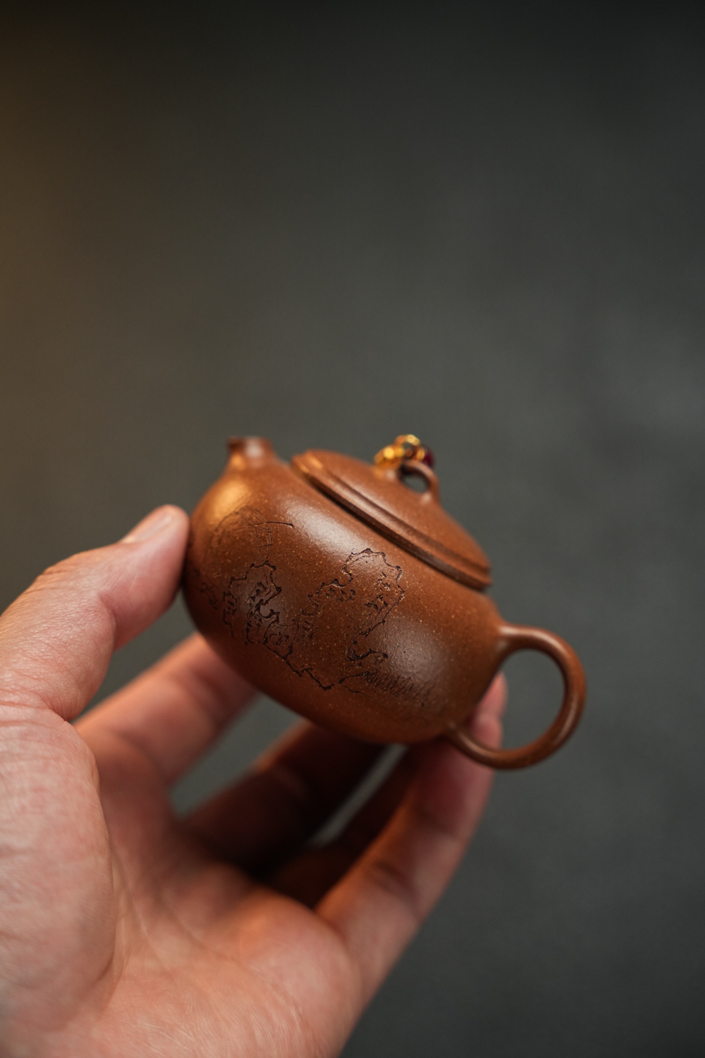 "MuGu" Ancient-Style Yixing Teapot | 100cc Premium Raw Jiangpo Clay | Handcrafted Masterpiece