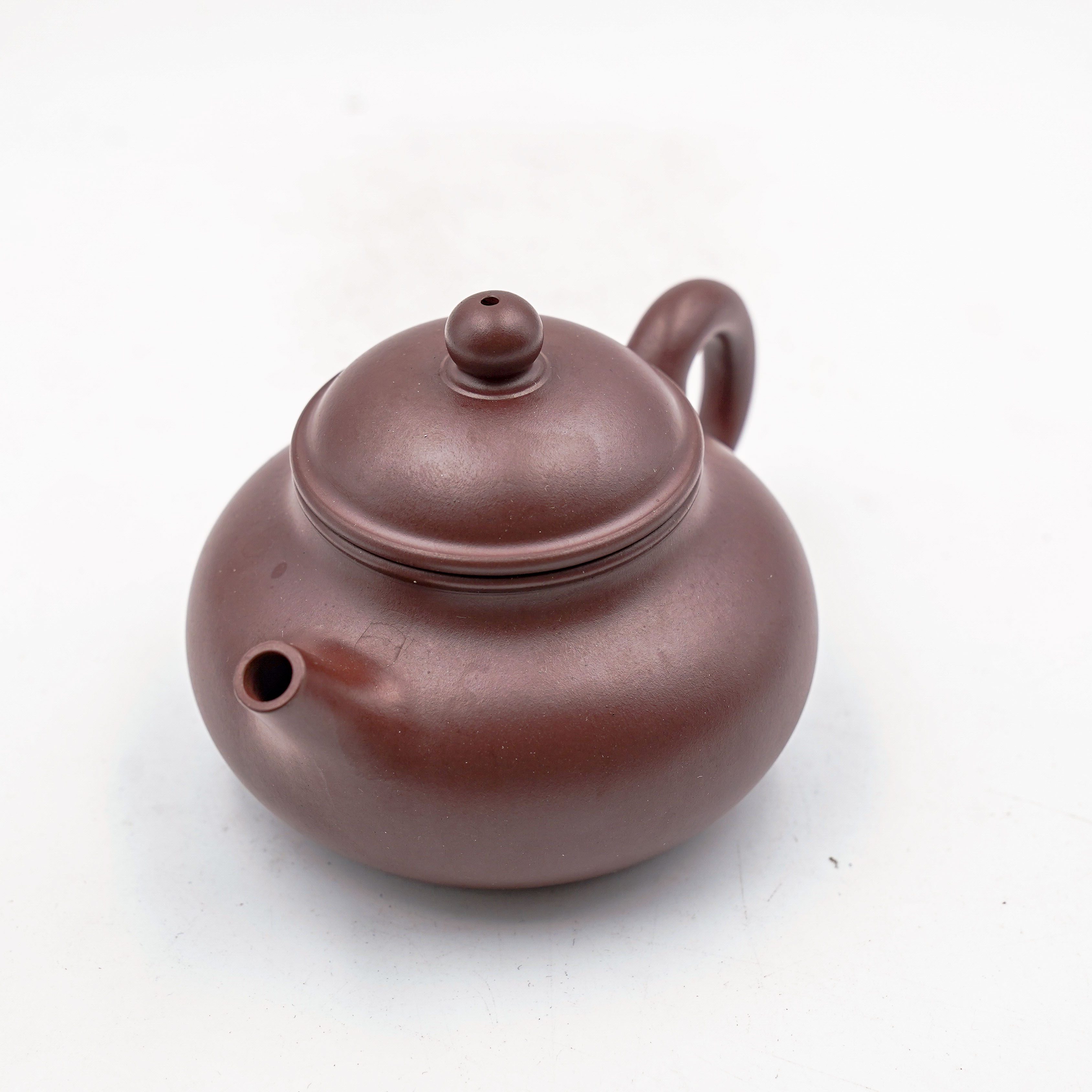 Handcrafted Yixing Zisha Rongtian Teapot, Purple Clay