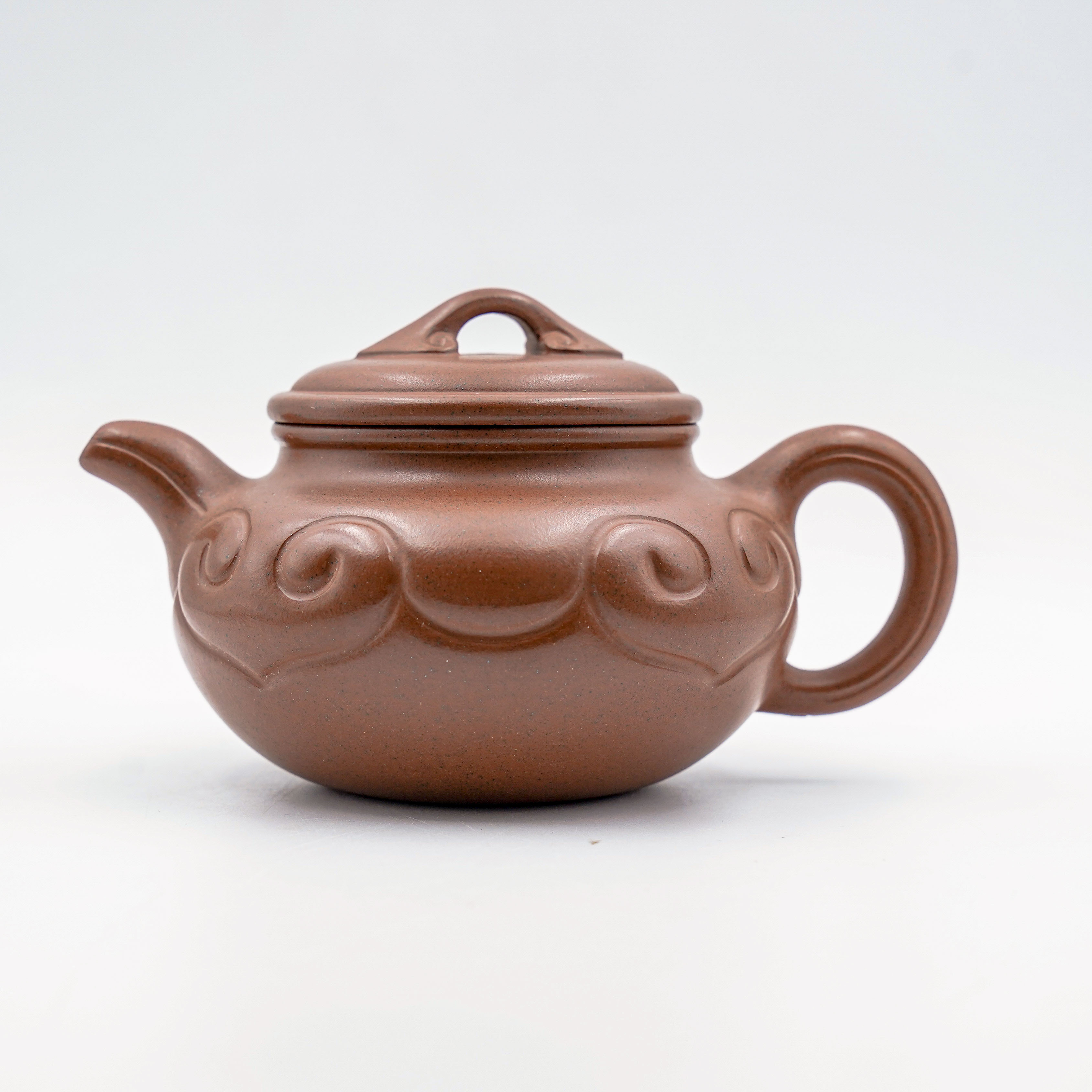 Handcrafted Yixing Iron Star Sand Ru Yi Fang Gu Teapot