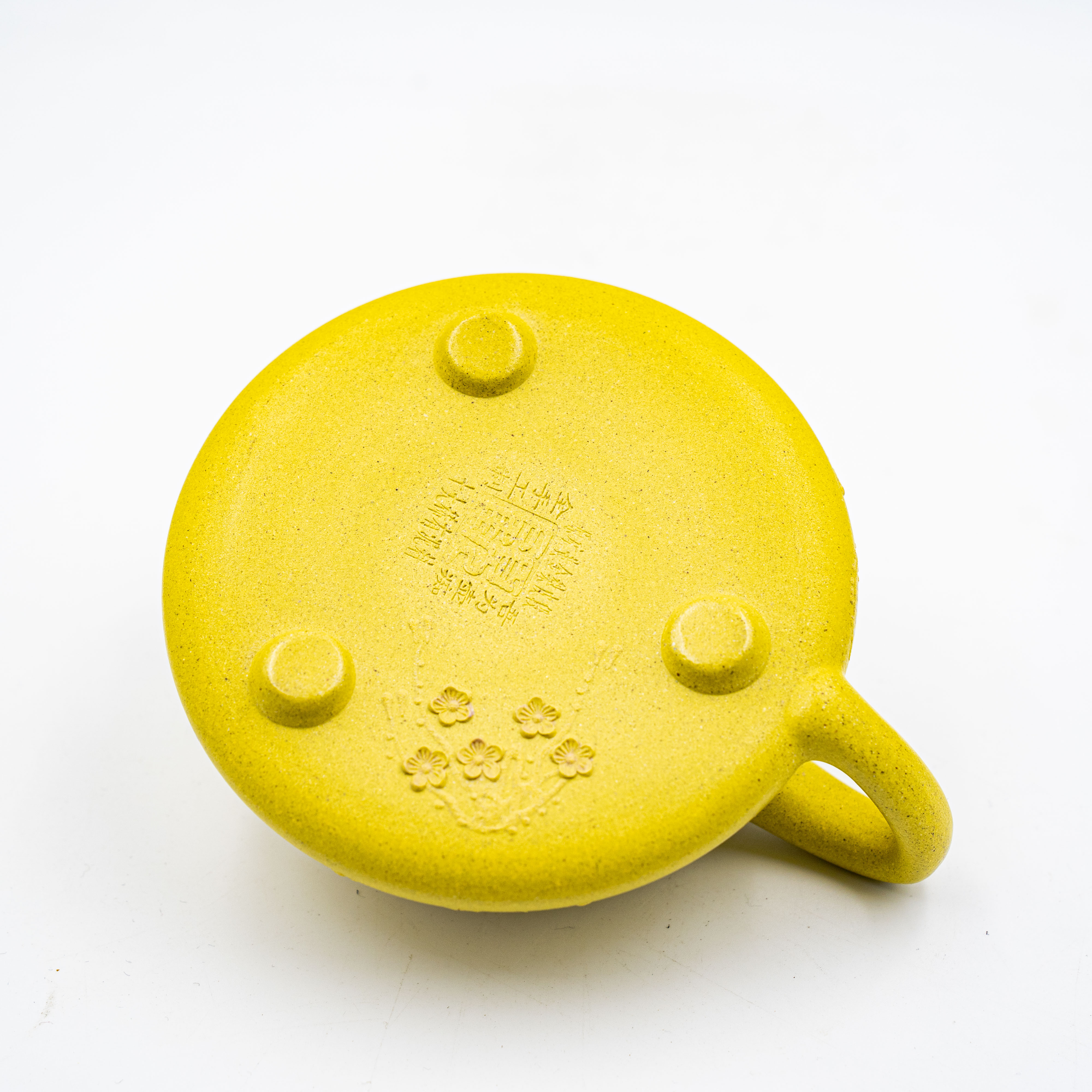 Handcrafted Yixing Huangjinduan Clay Ziyi Shipiao Teapot with Mud Painting