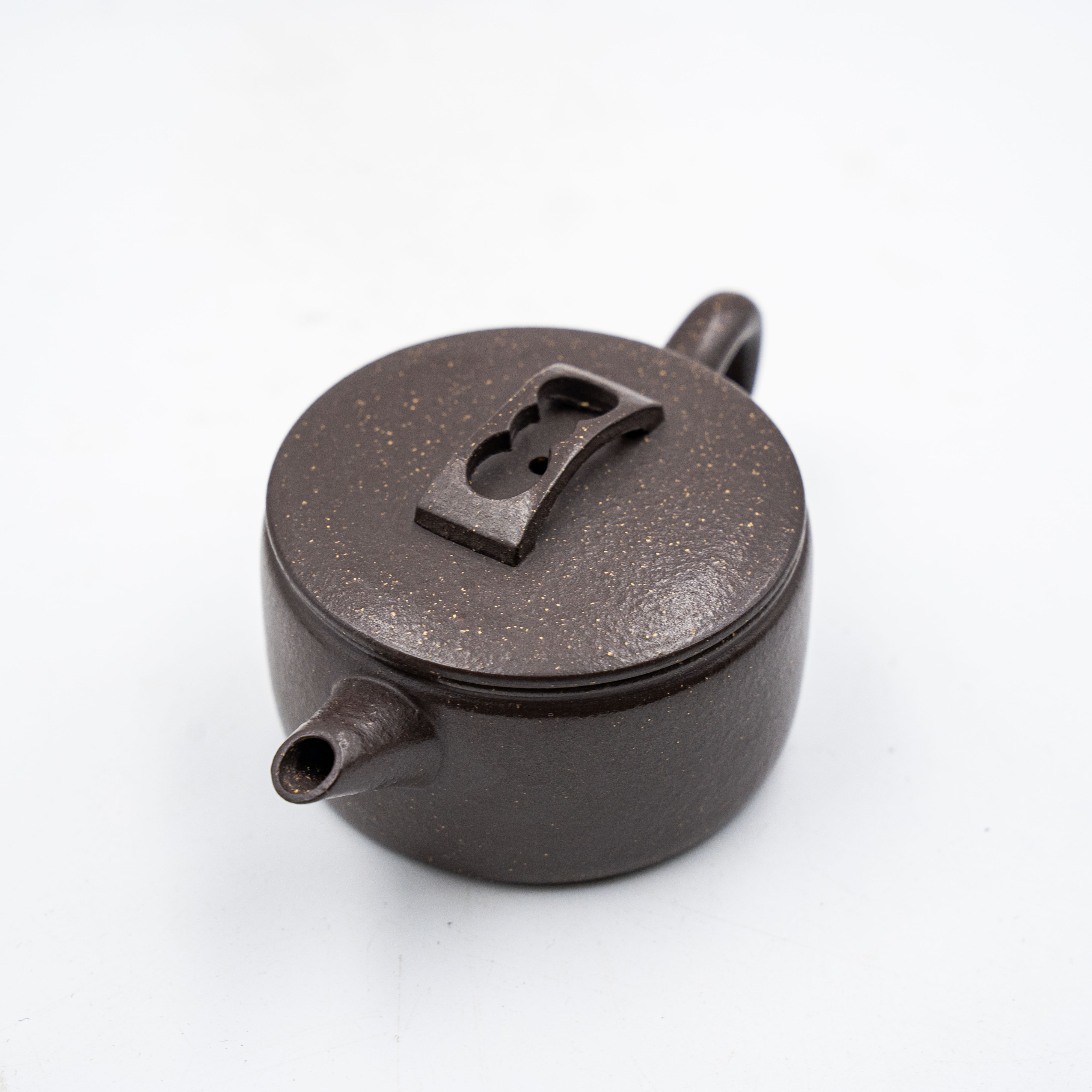 Handcrafted Yixing Zisha Hanwa Teapot, Ziyu Jinsha Clay with Starry Motif