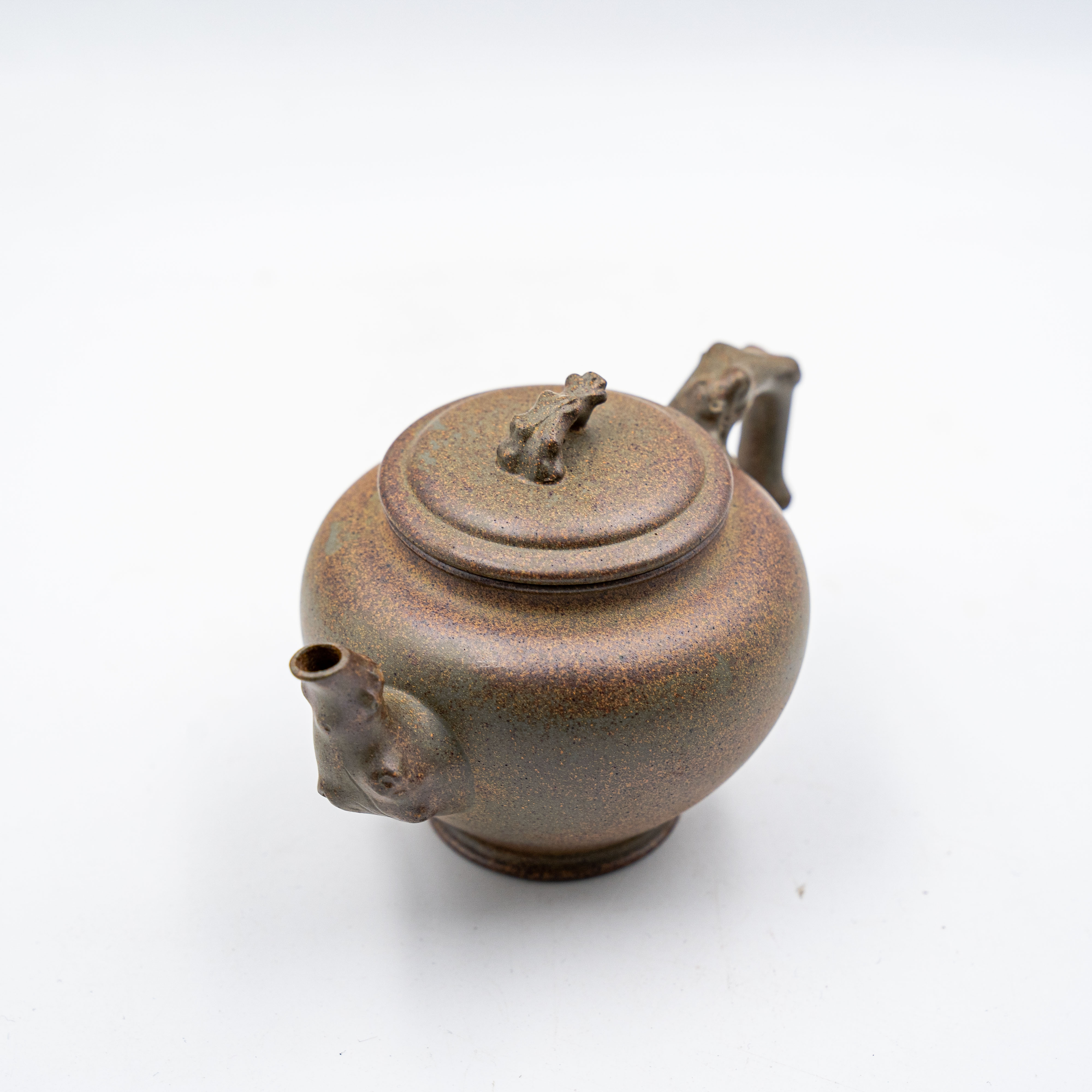 Handcrafted Yixing Zisha Baochun Teapot, Plum Blossom Design