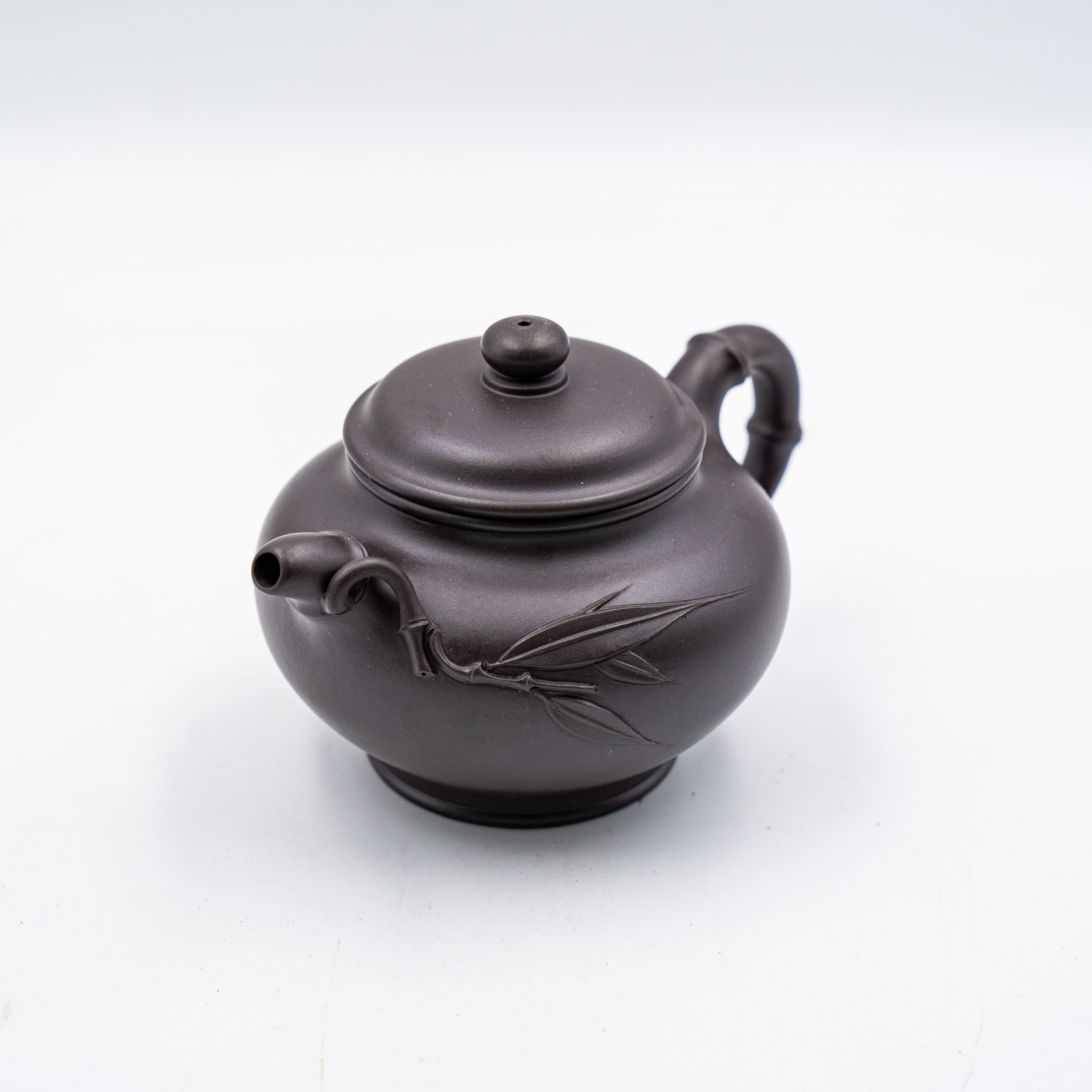 Handcrafted Yixing Zisha Baochun Teapot, Zhaozhuang Aged Zini Clay with Plum Blossom Motif