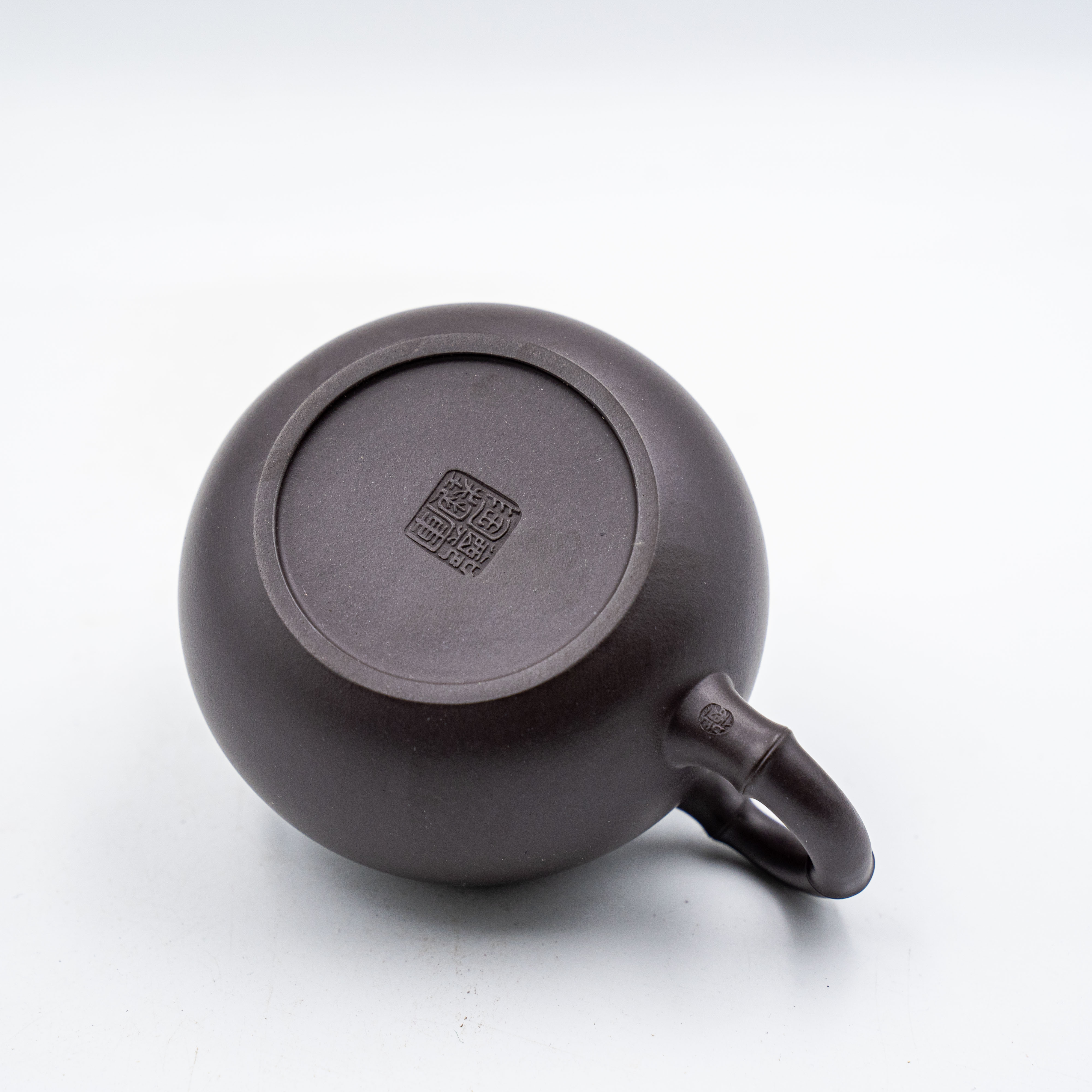 Handcrafted Yixing Zisha Xishi Teapot, Zini Clay with Bamboo Motif