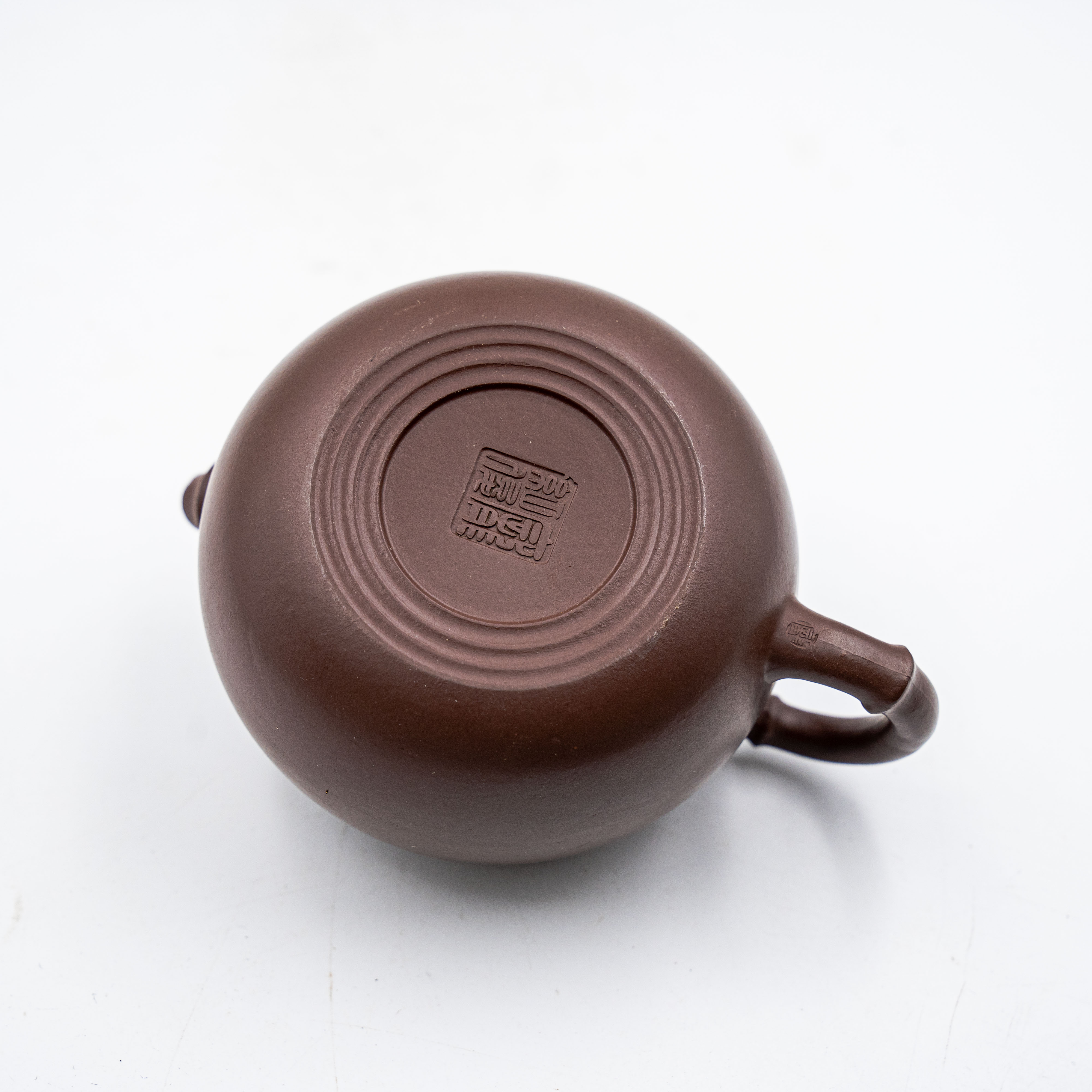 Handcrafted Yixing Zisha Xishi Teapot, Zini Clay with Bamboo Leaf Motif