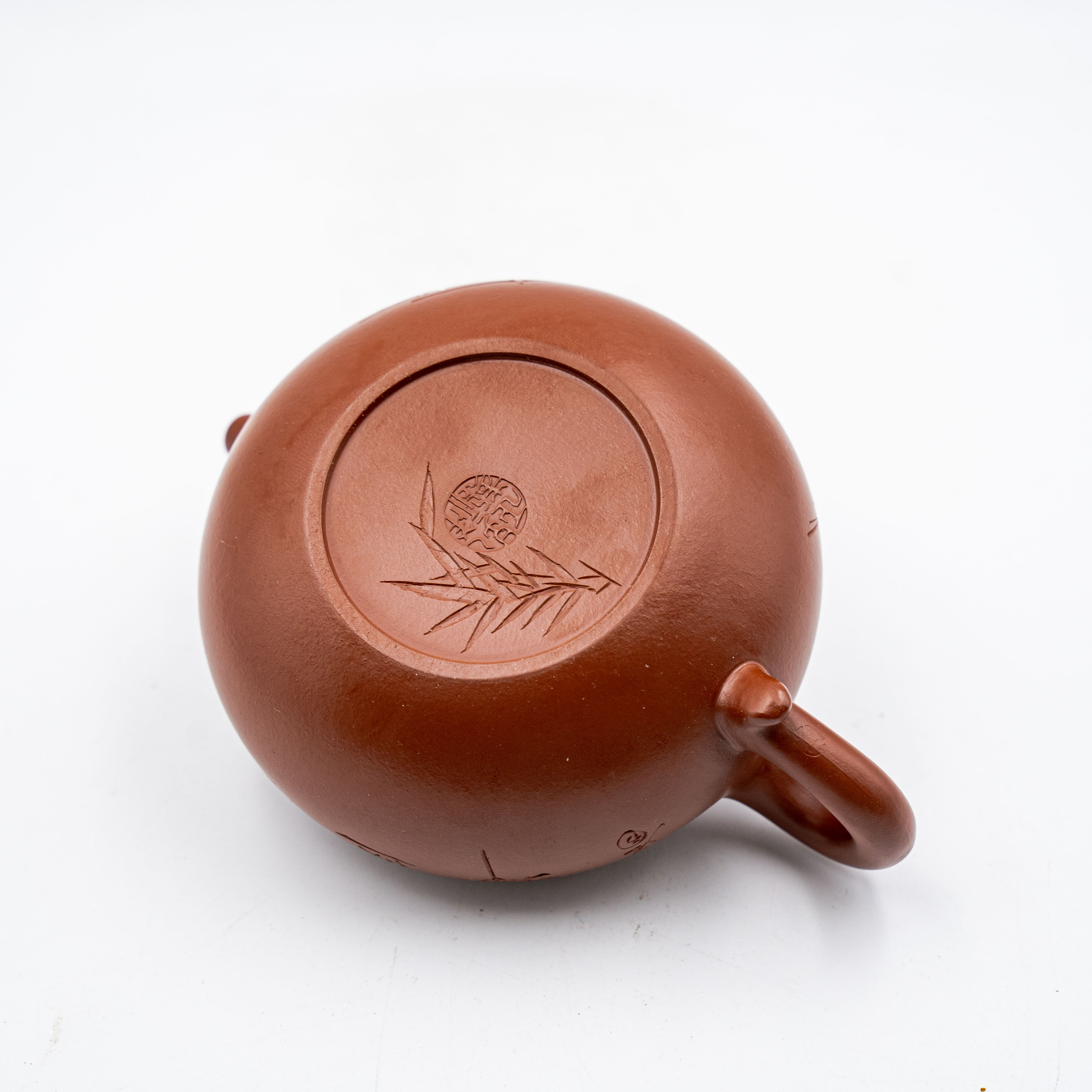 Handcrafted Yixing Zisha Fanggu Teapot, Zhaozhuang Red Clay, 300cc
