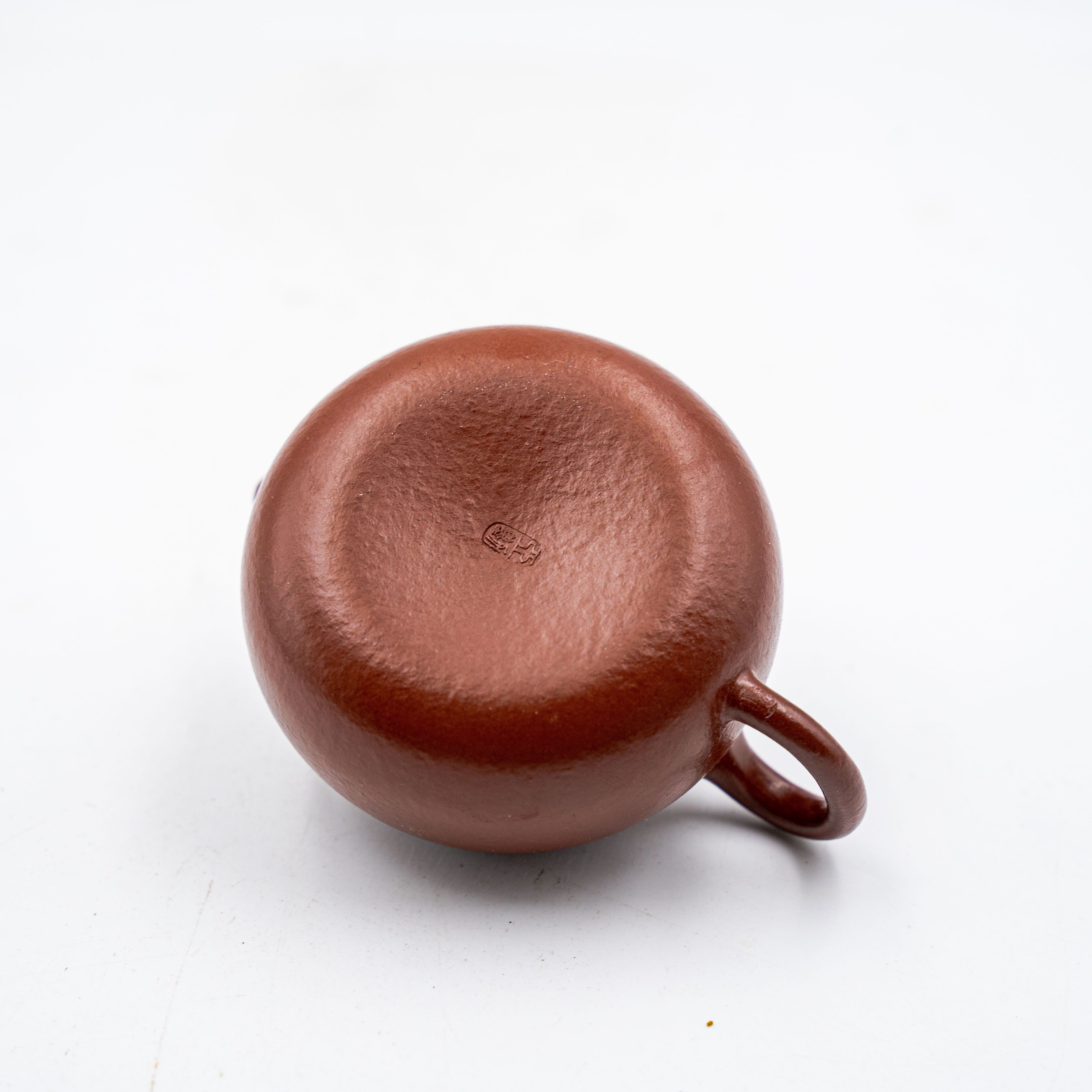 Handcrafted Yixing Zhuni Clay Qieguo Teapot, Eggplant Shape, Small Capacity
