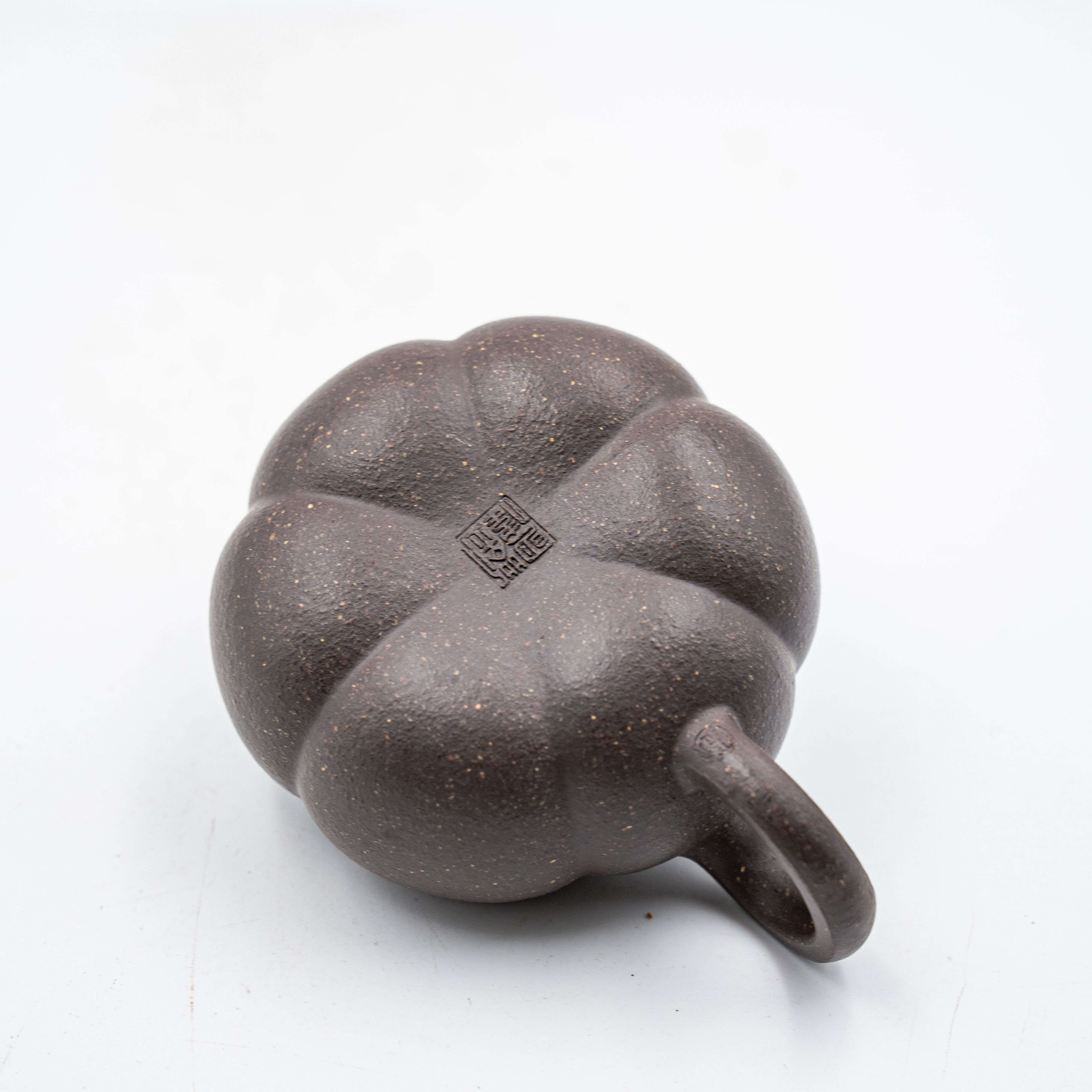 Handcrafted Yixing Zisha Hanjiang Teapot, Classic Ribbed Design