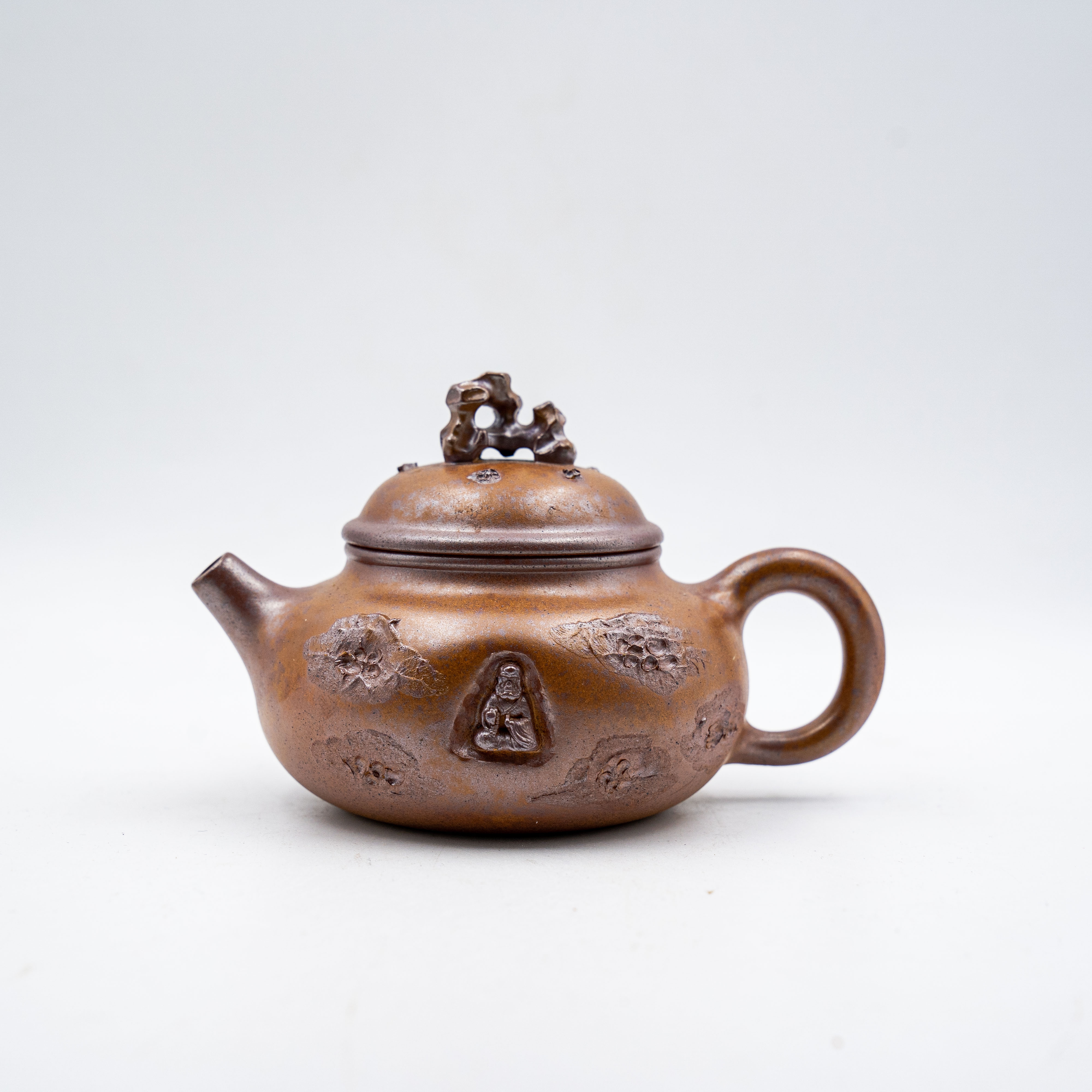 Taihu Stone Rongtian Teapot - Duan Clay Wood-Fired Yixing Pot
