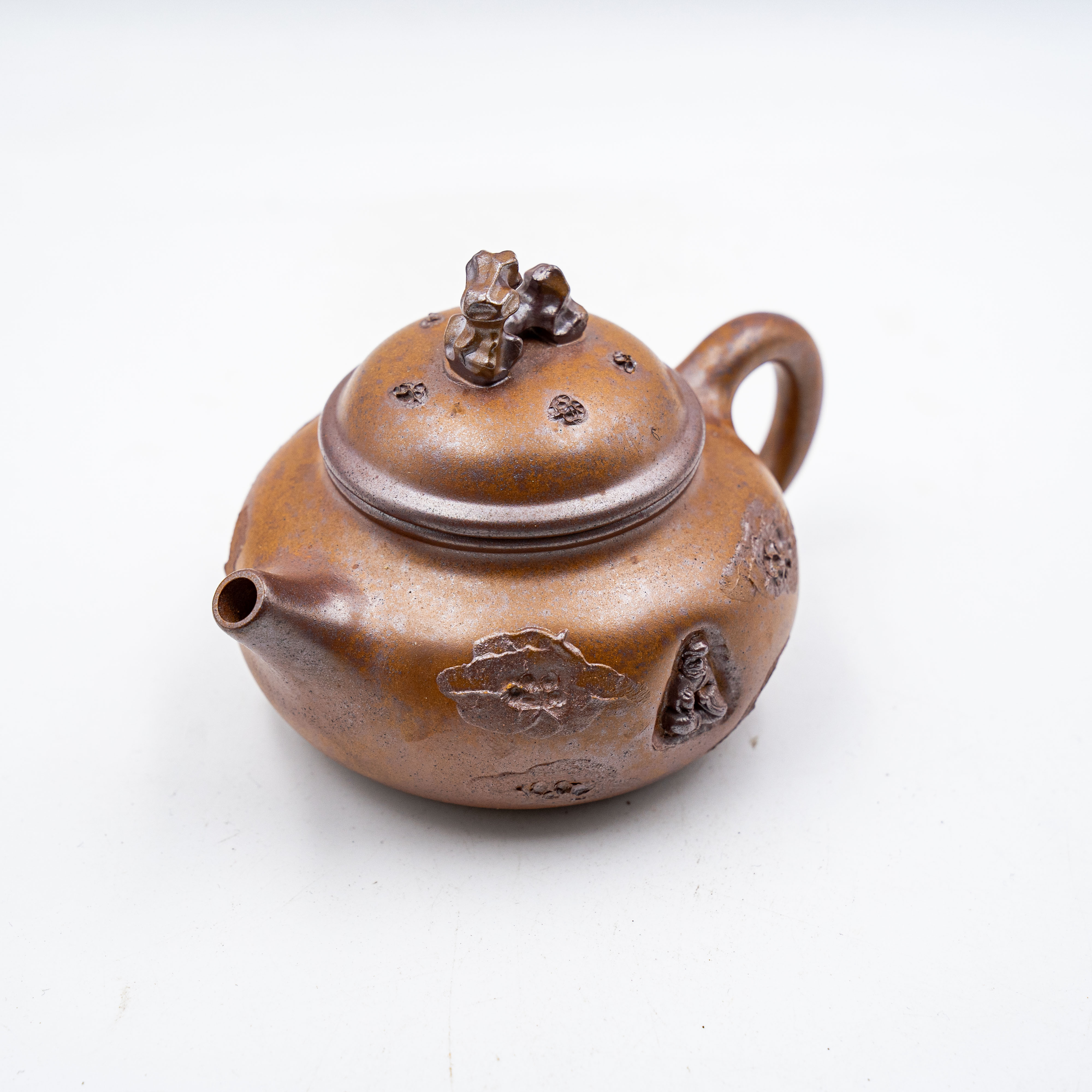 Taihu Stone Rongtian Teapot - Duan Clay Wood-Fired Yixing Pot