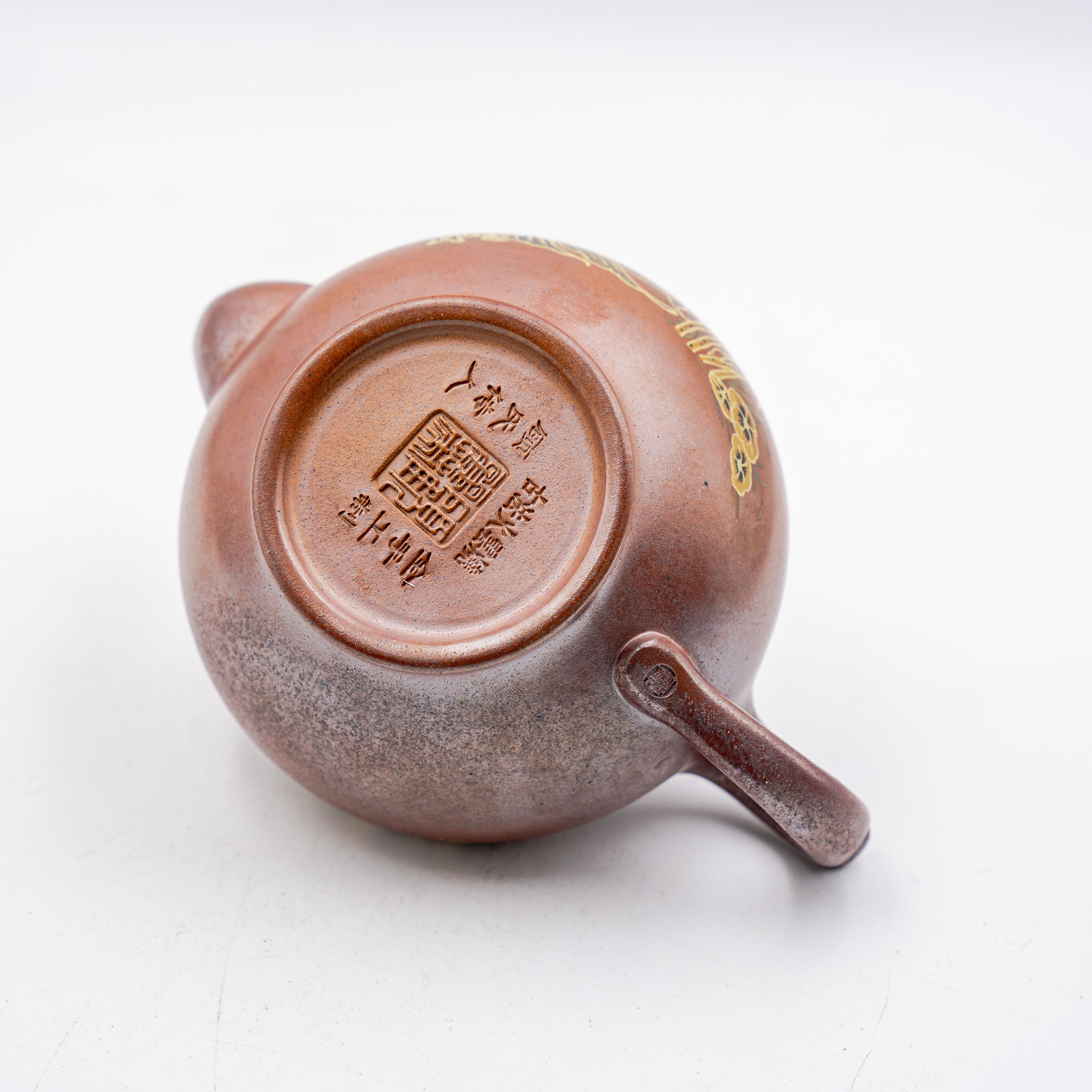 Handcrafted Yixing Zisha Xiao Ying Teapot, Huo Yun Shao with Lotus Carving