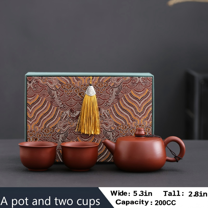 Authentic Dahongpao Purple Clay Teapot, Xishi Teapot, HanWa Teapot, JinLan Teapot,  Ruyi Xishi Teapot, Household Tea Brewing Teapot, Large Capacity Handmade Kung Fu Tea Set