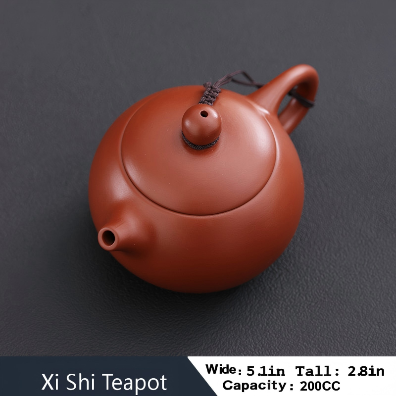 Authentic Dahongpao Purple Clay Teapot, Xishi Teapot, HanWa Teapot, JinLan Teapot,  Ruyi Xishi Teapot, Household Tea Brewing Teapot, Large Capacity Handmade Kung Fu Tea Set