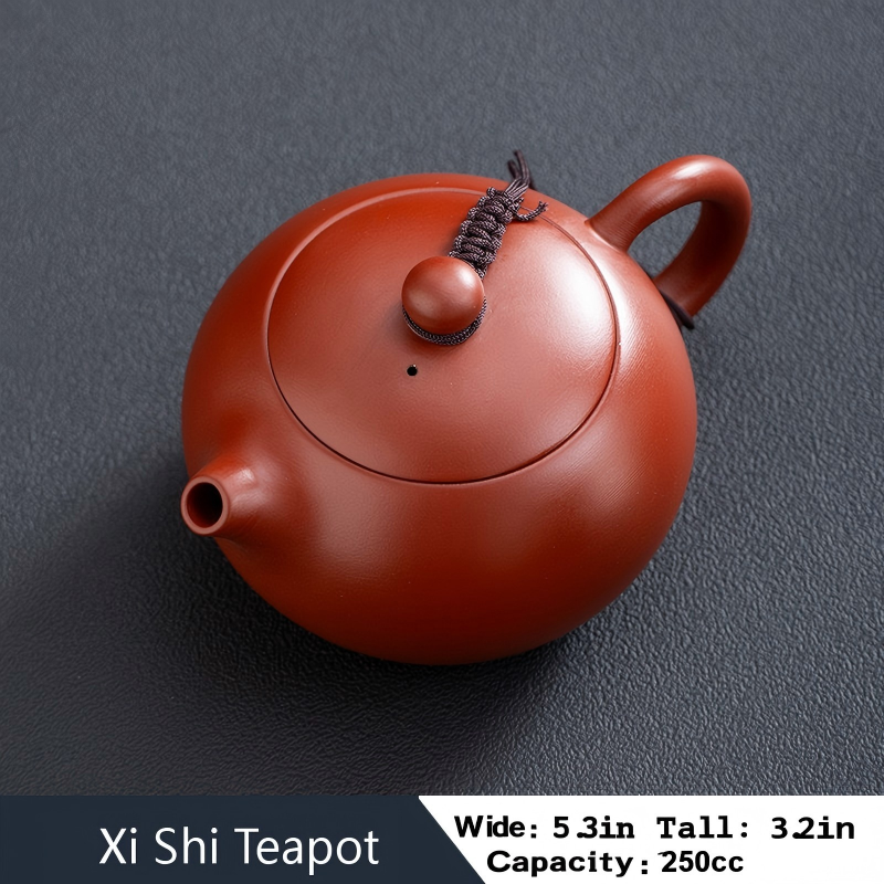 Authentic Dahongpao Purple Clay Teapot, Xishi Teapot, HanWa Teapot, JinLan Teapot,  Ruyi Xishi Teapot, Household Tea Brewing Teapot, Large Capacity Handmade Kung Fu Tea Set