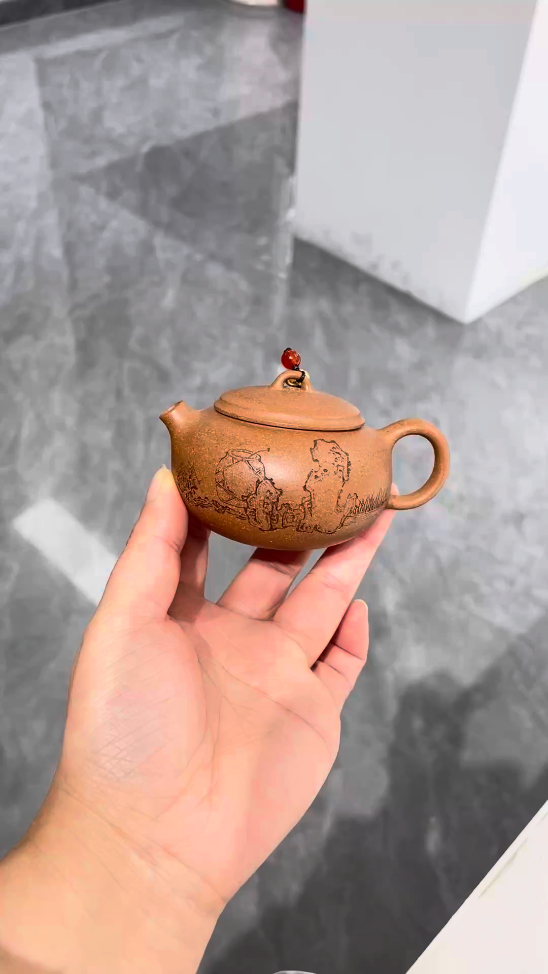 "MuGu" Ancient-Style Yixing Teapot | 100cc Premium Raw Jiangpo Clay | Handcrafted Masterpiece