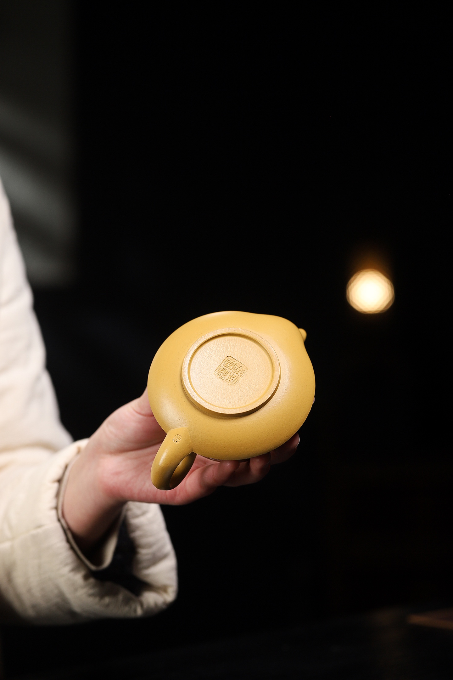 Double Intangible Heritage Enamel Snowscape 'Smooth Sailing' Teapot - 220CC Raw Ore Golden Zhuni