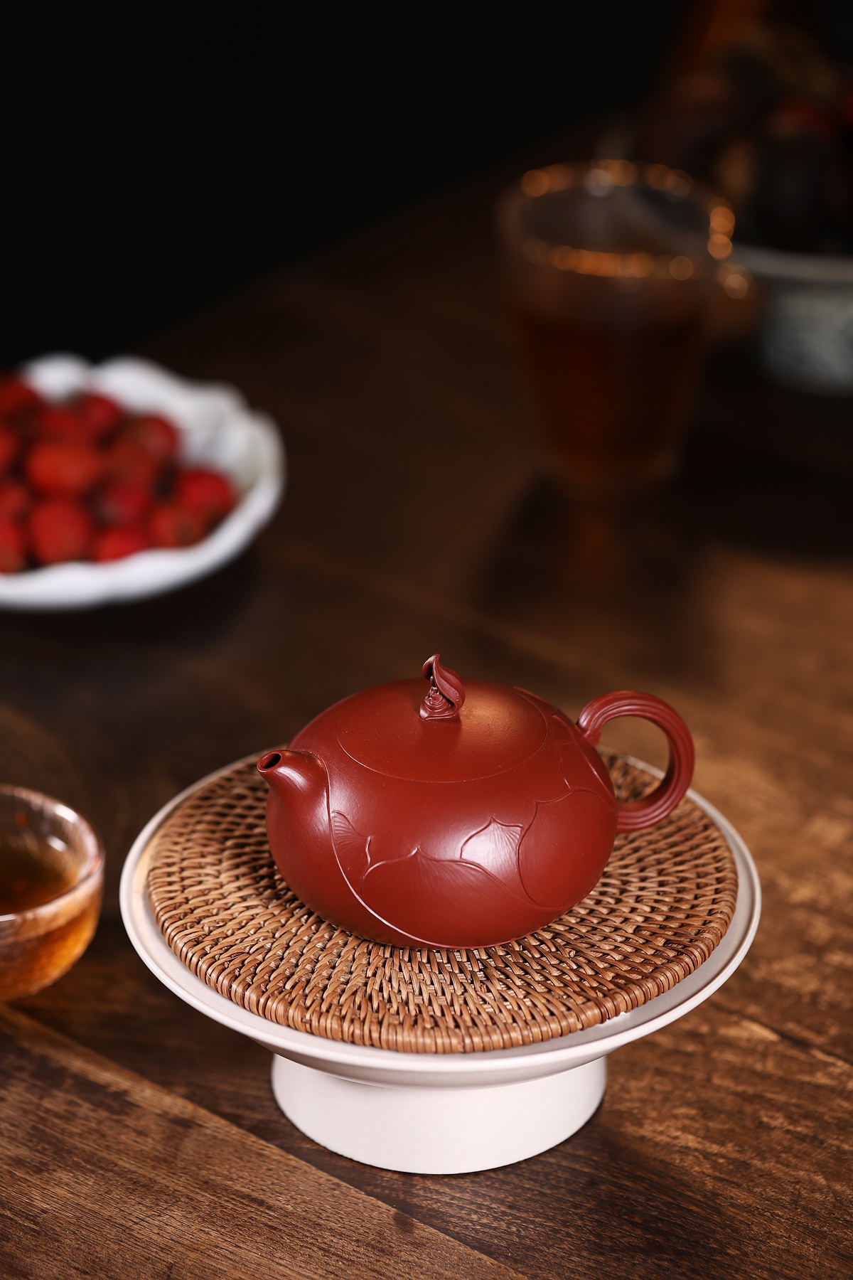 One Flower, One World Teapot - 220CC Dahongpao Clay, Yixing Zen Art Tea Pot