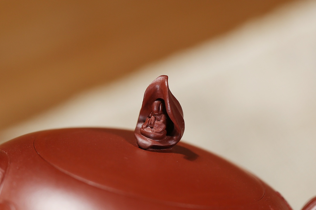 One Flower, One World Teapot - 220CC Dahongpao Clay, Yixing Zen Art Tea Pot