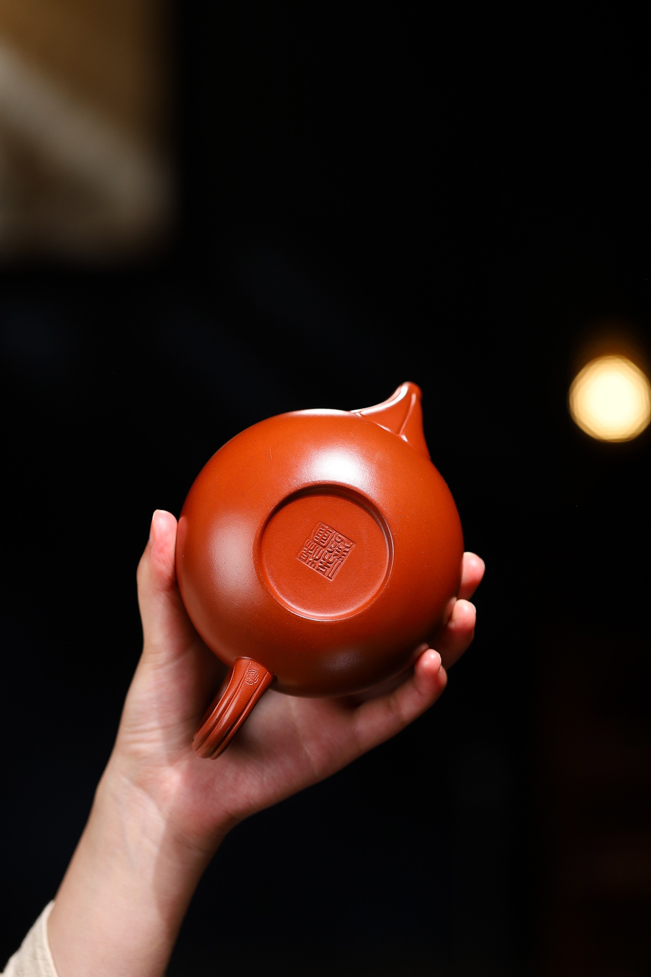 Prosperous Blooms Teapot - 320CC Huanglongshan Hongpilong Clay, Yixing Floral Art Tea Pot