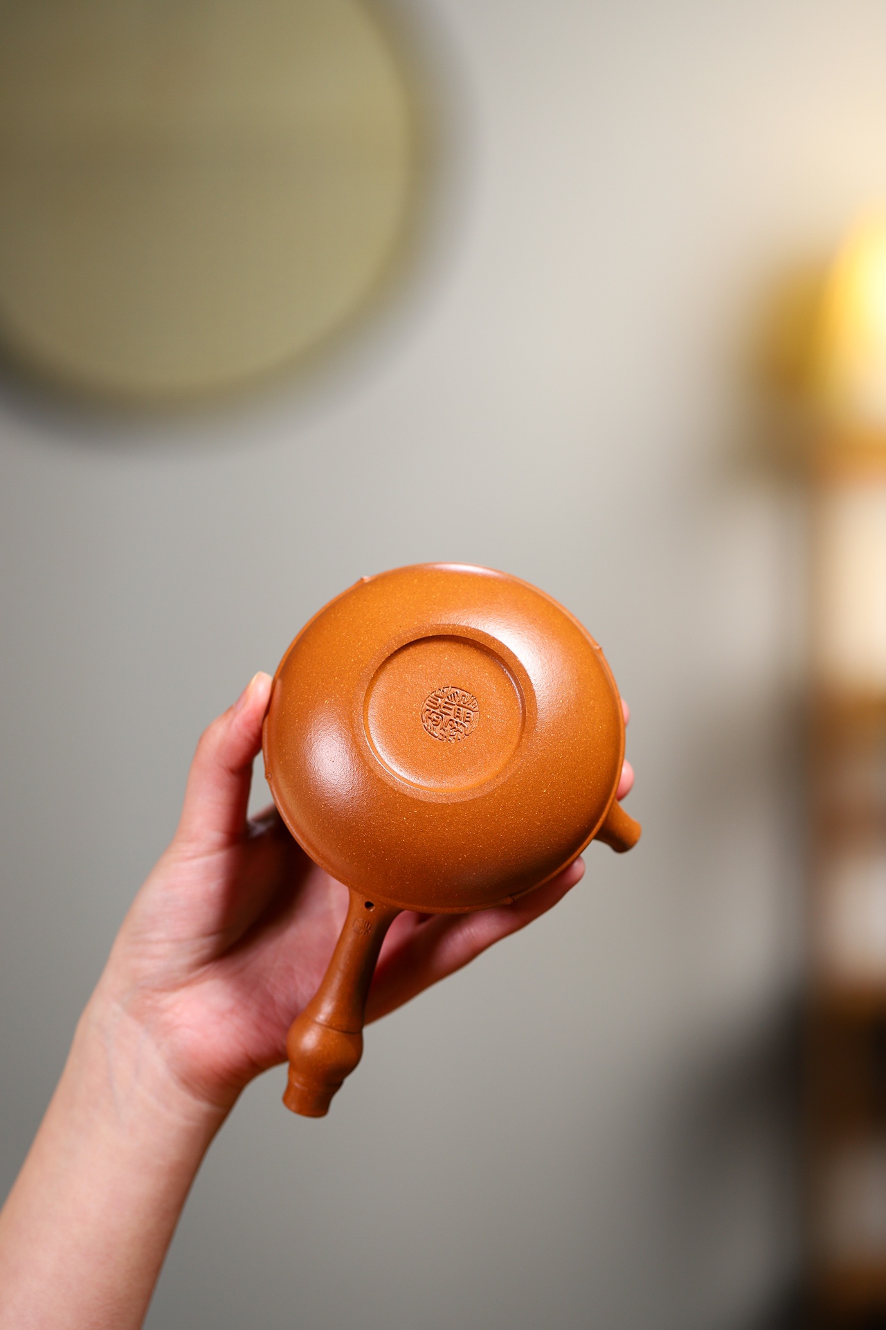 Bamboo Brings Peace Teapot - 200CC Chenxiang Clay, Yixing Bamboo-Style Kung Fu Tea Pot