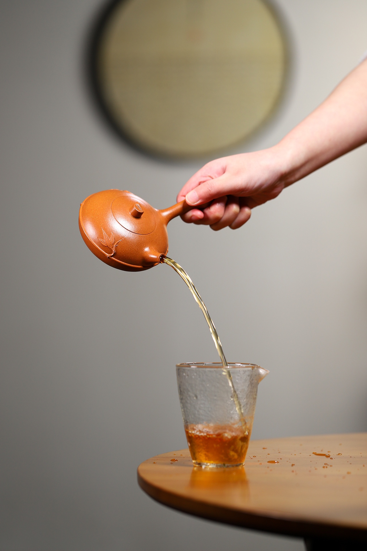 Bamboo Brings Peace Teapot - 200CC Chenxiang Clay, Yixing Bamboo-Style Kung Fu Tea Pot