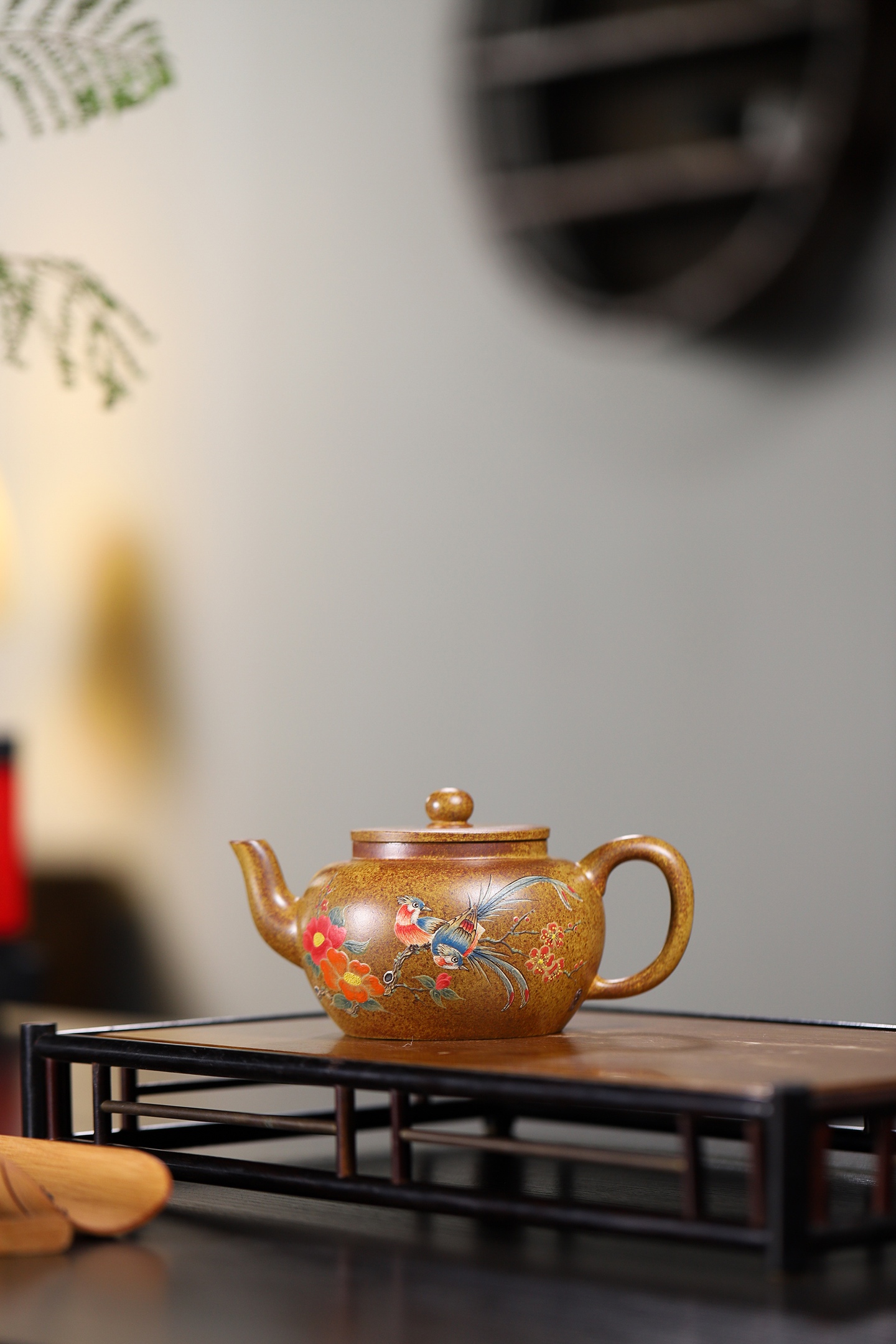 Pinggai Lianzi Teapot - 280CC Premium Gold Duan Chai Shao (Wood-Fired), Yixing Lotus Seed Kung Fu Tea Pot