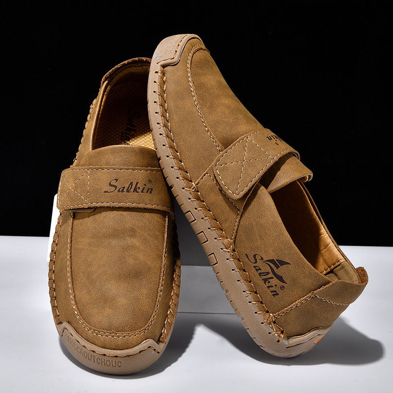 ⏰Flash Sale 70% OFF🔥-Men’s Premium Leather Orthopedic Loafers: Easy Slip-On Walking Shoes with Corrective Arch Support, Ergonomic Footbed & All-Day Comfort